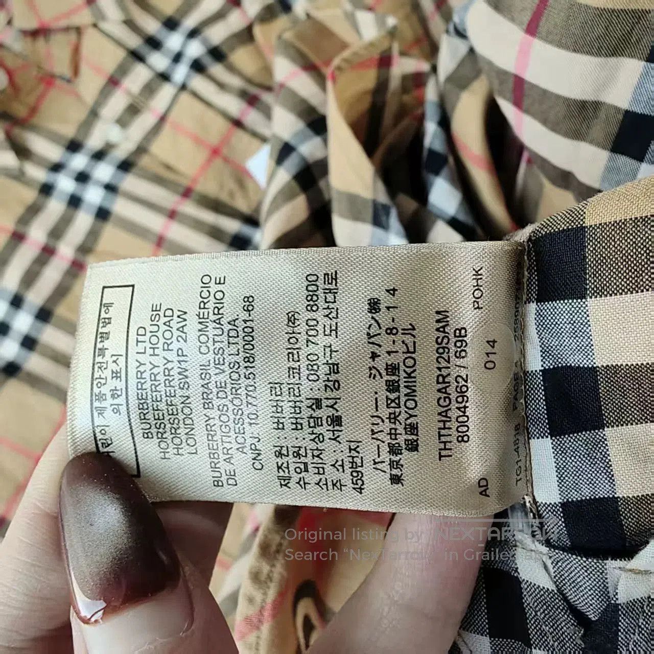 Burberry burberry checked shirt in size large. Size US L / EU 52-54 / 3 - 7 Thumbnail