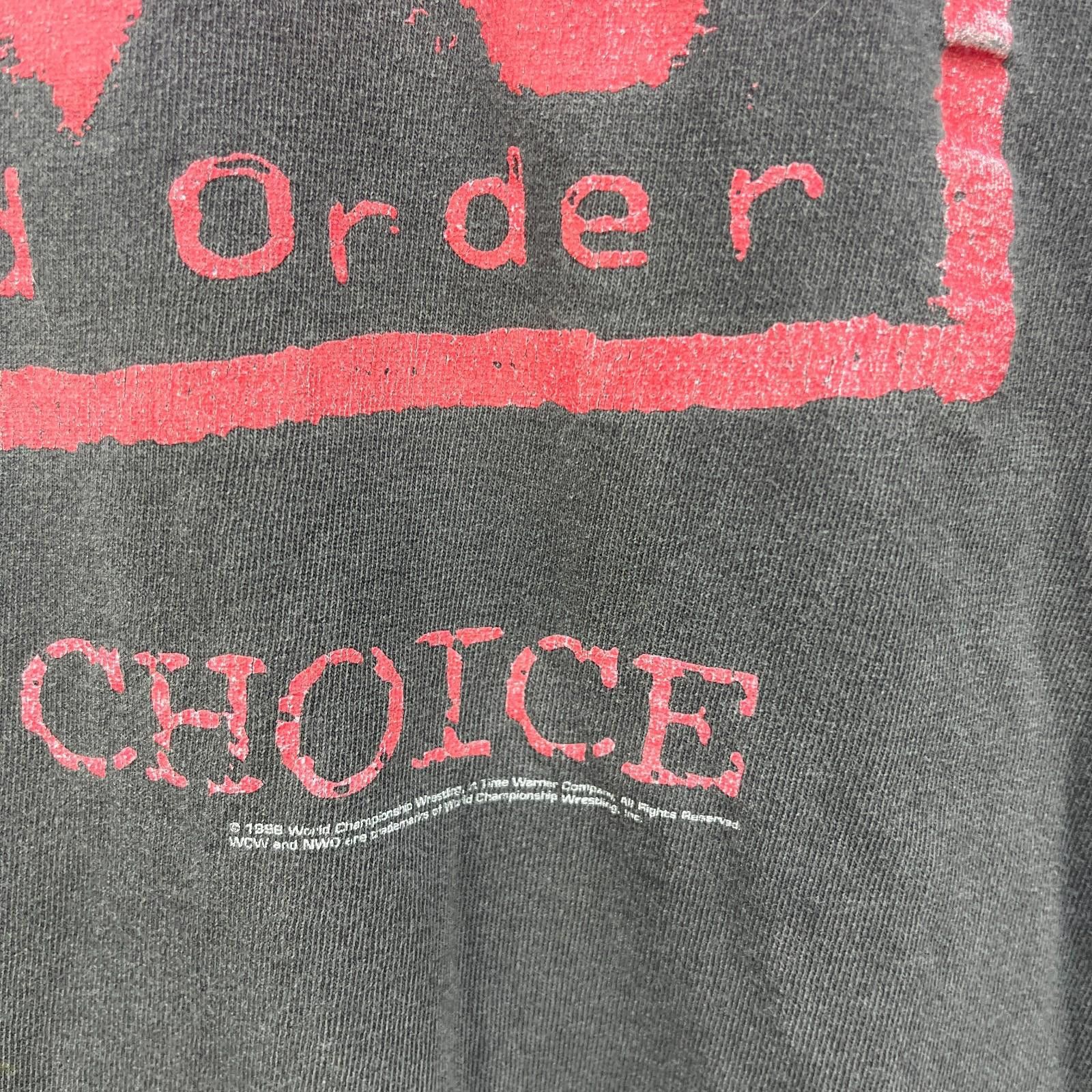 Other Vintage 90s NWO New World Order WWE Wrestling T Shirt XL Size ONE SIZE - 3 Thumbnail