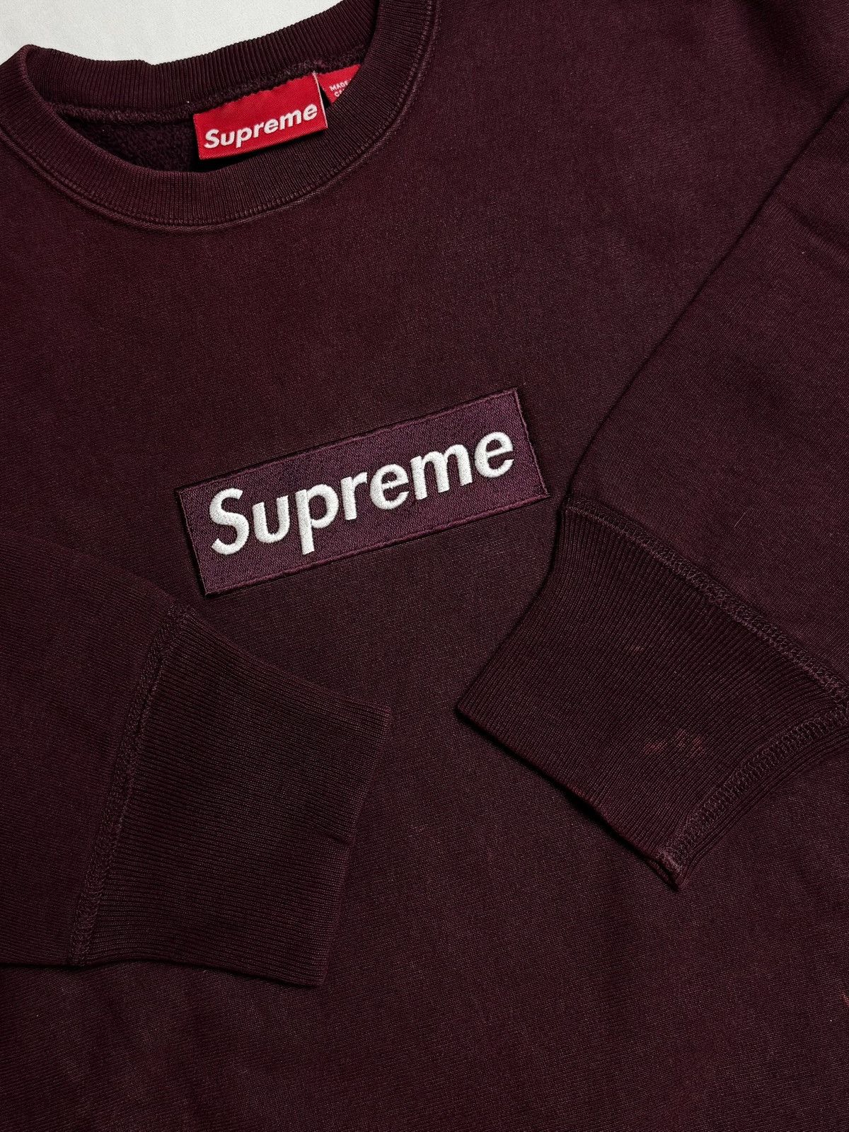 Supreme Supreme Wine Box Logo Crewneck 1999 Size US L / EU 52-54 / 3 - 3 Thumbnail