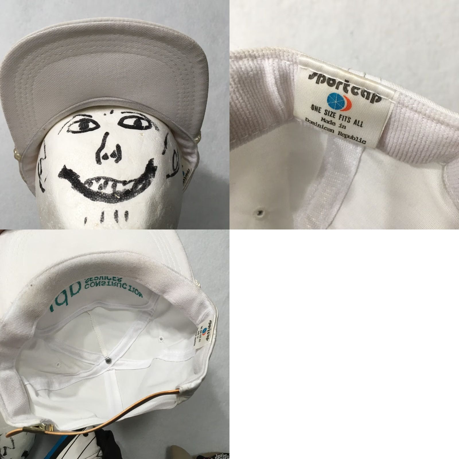 Roper VINTAGE JDP CONSTRUCTION SERVICES ROPE EMBROIDERED Trucker Hat White Mens One Size Size ONE SIZE - 8 Thumbnail