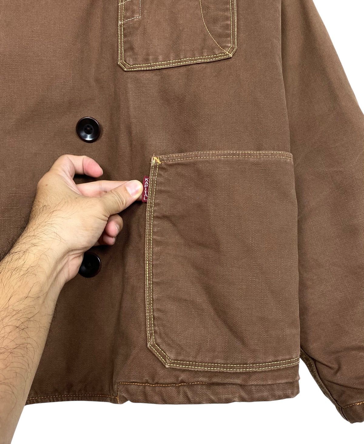 Kapital Rare‼️ Kapital Double Breasted Workwear Chore Jacket Japan Size US L / EU 52-54 / 3 - 7 Thumbnail
