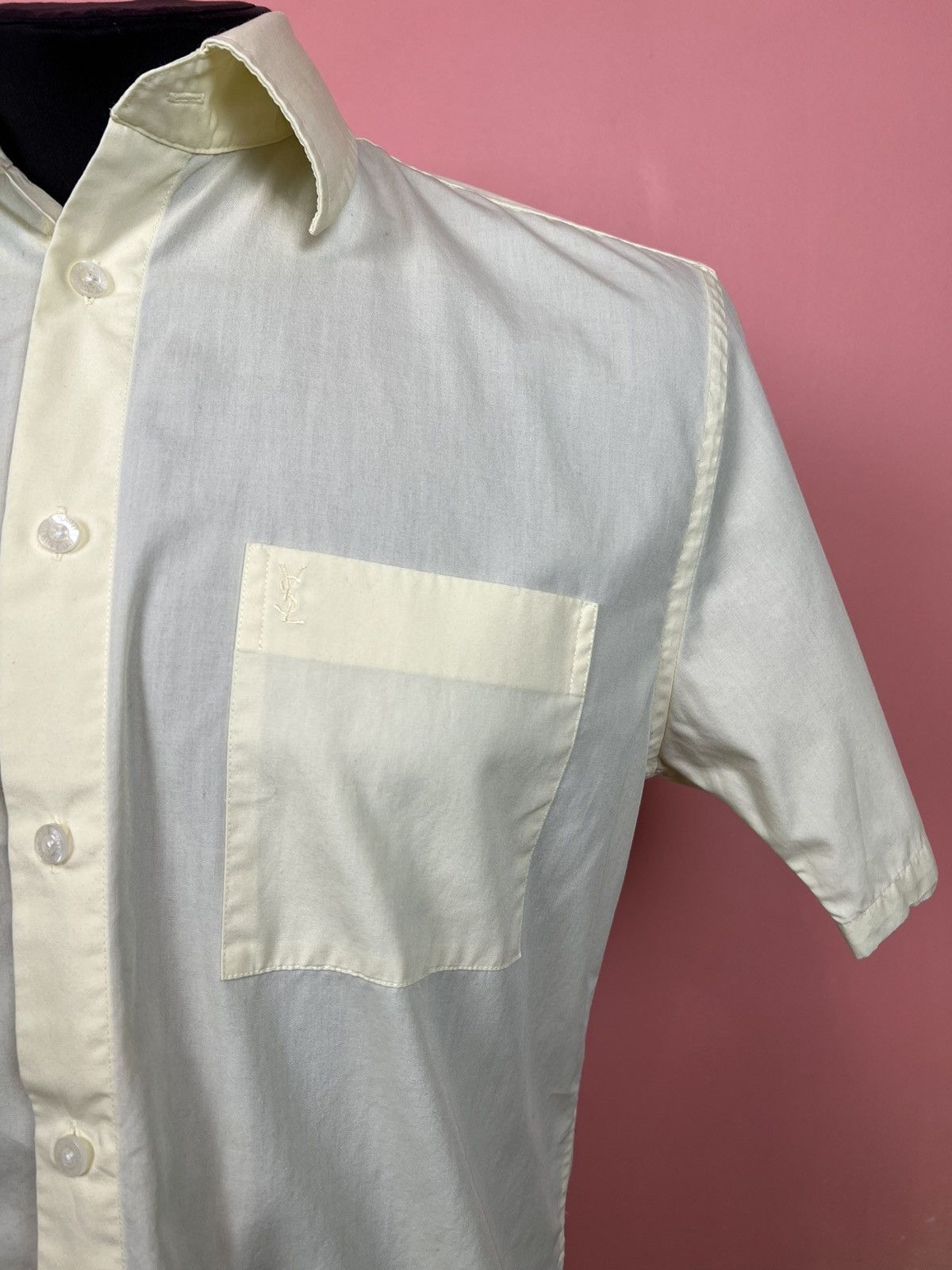 Yves Saint Laurent Ysl Yves Saint Laurent shirt button ups hype Size US M / EU 48-50 / 2 - 2 Thumbnail