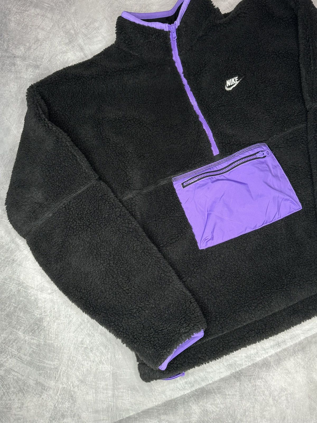 Jordan Brand × Nike Nike Fleece Anorak Men’s Zip Pullover Jacket Purple Size US M / EU 48-50 / 2 - 3 Thumbnail
