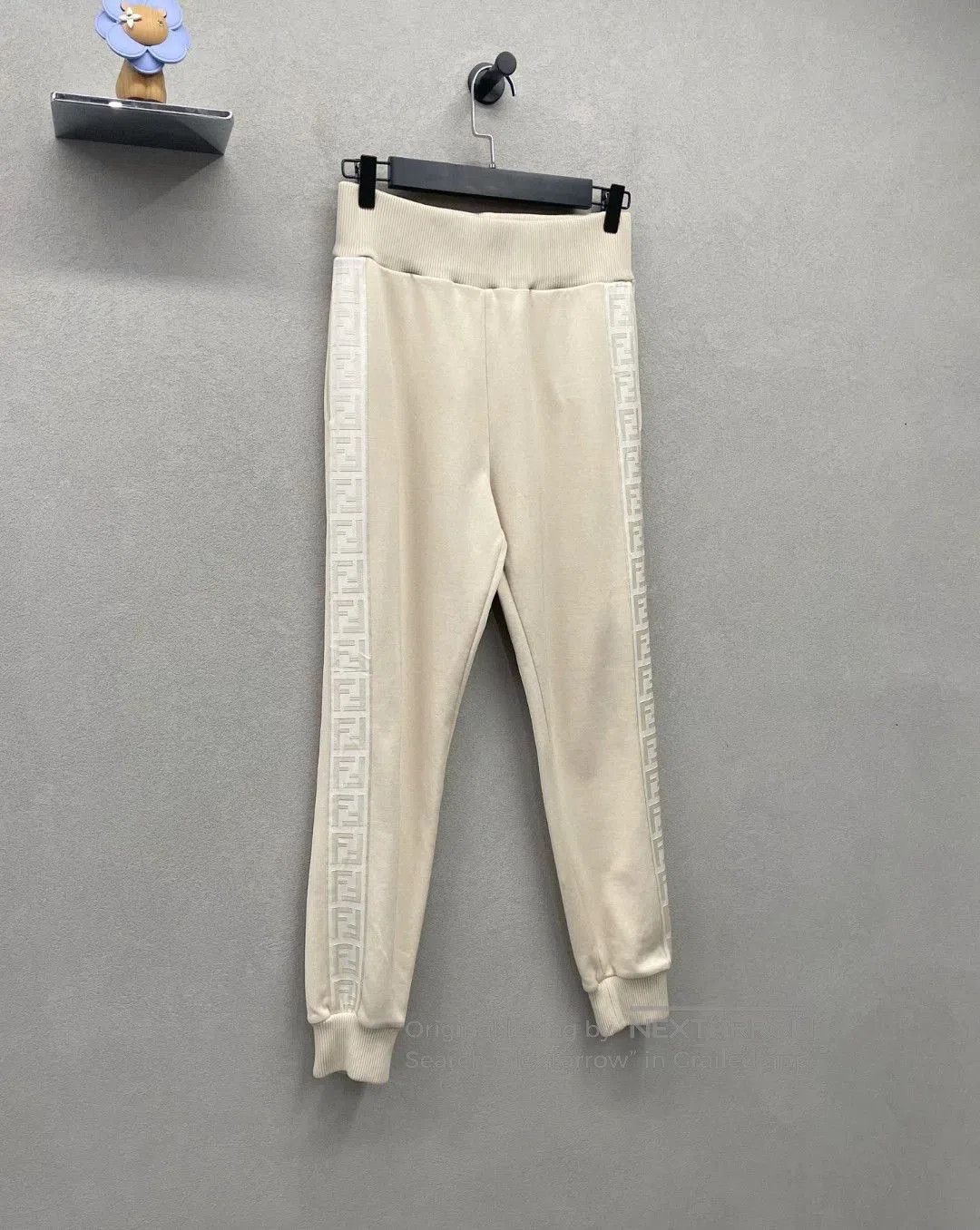 Fendi fendi beige side stripe athletic pants. Size US 40 / EU 56 - 3 Thumbnail