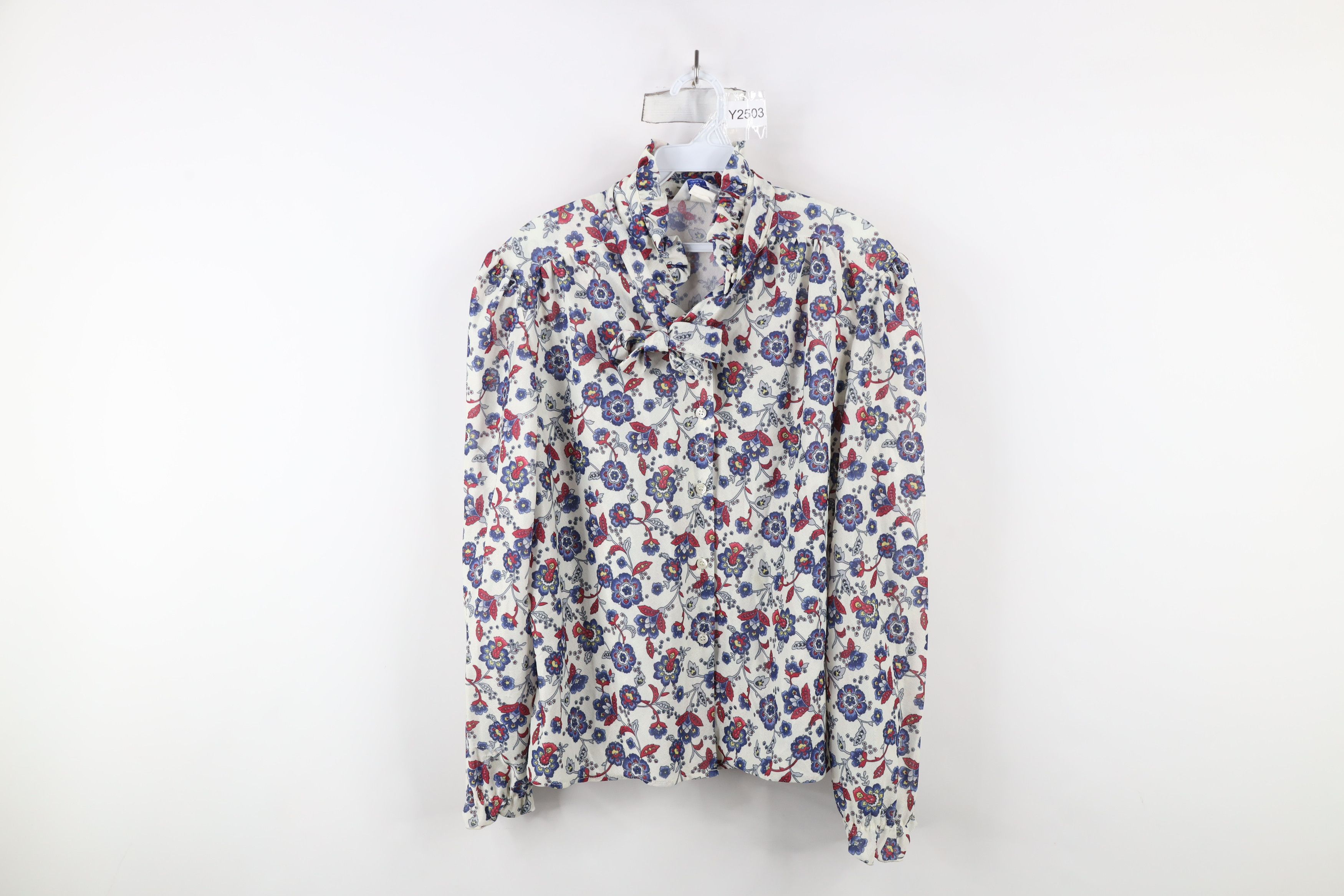 Vintage Vintage 70s Mid Century Modern MCM Knit Button Shirt USA Size XXL / US 16-18 / IT 52-54 - 1 Thumbnail