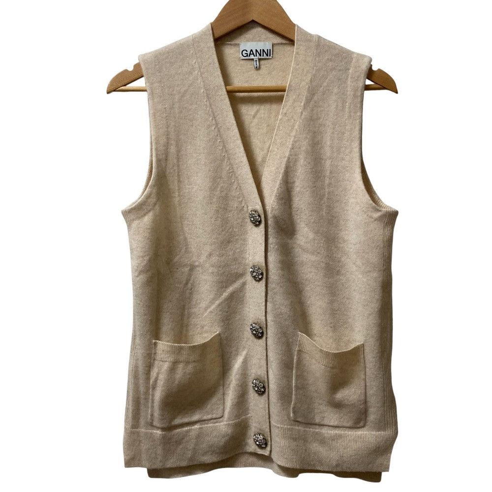 Other Other Ganni 100% Cashmere Knit Vest Textile Tops DUTY FREE for USA Size ONE SIZE - 1 Thumbnail