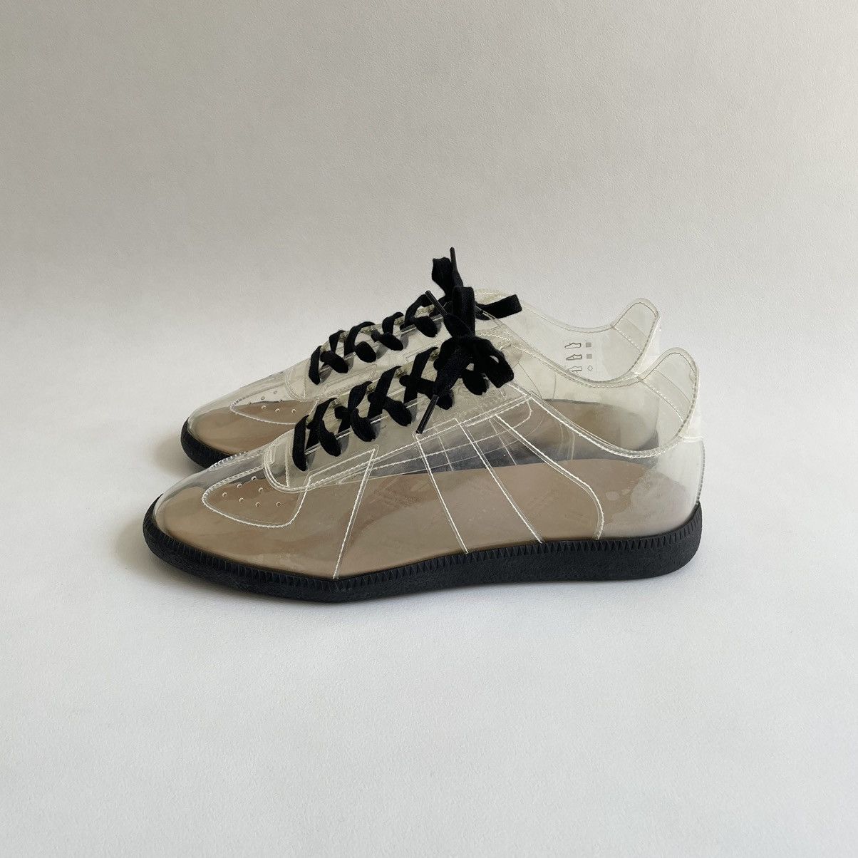 Maison Margiela S/S 21 Clear PVC GAT Sneakers Size US 10 / EU 43 - 1 Thumbnail