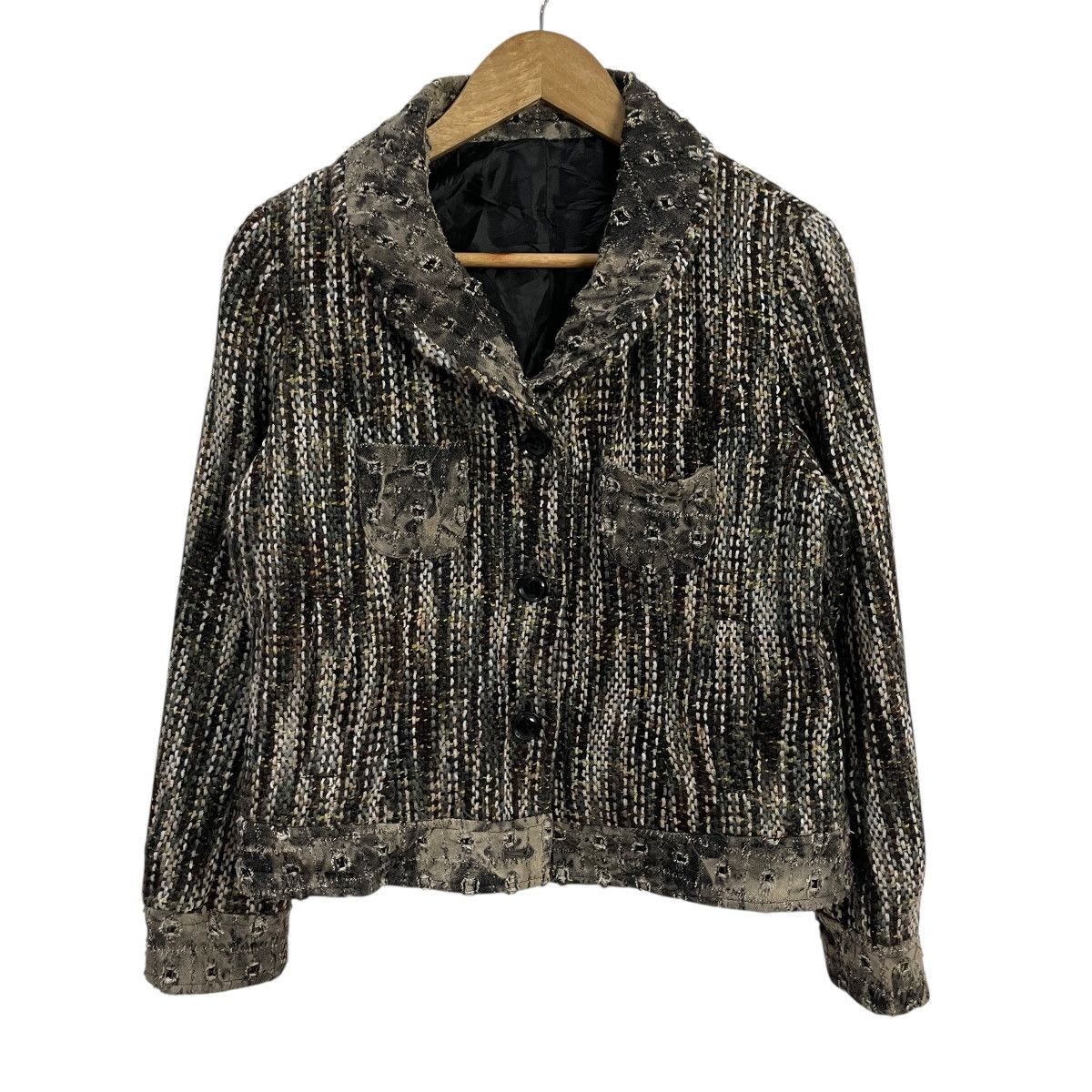 Japanese Brand Vintage Adesso Lora Distressed Style Jacket Size L / US 10 / IT 46 - 1 Thumbnail