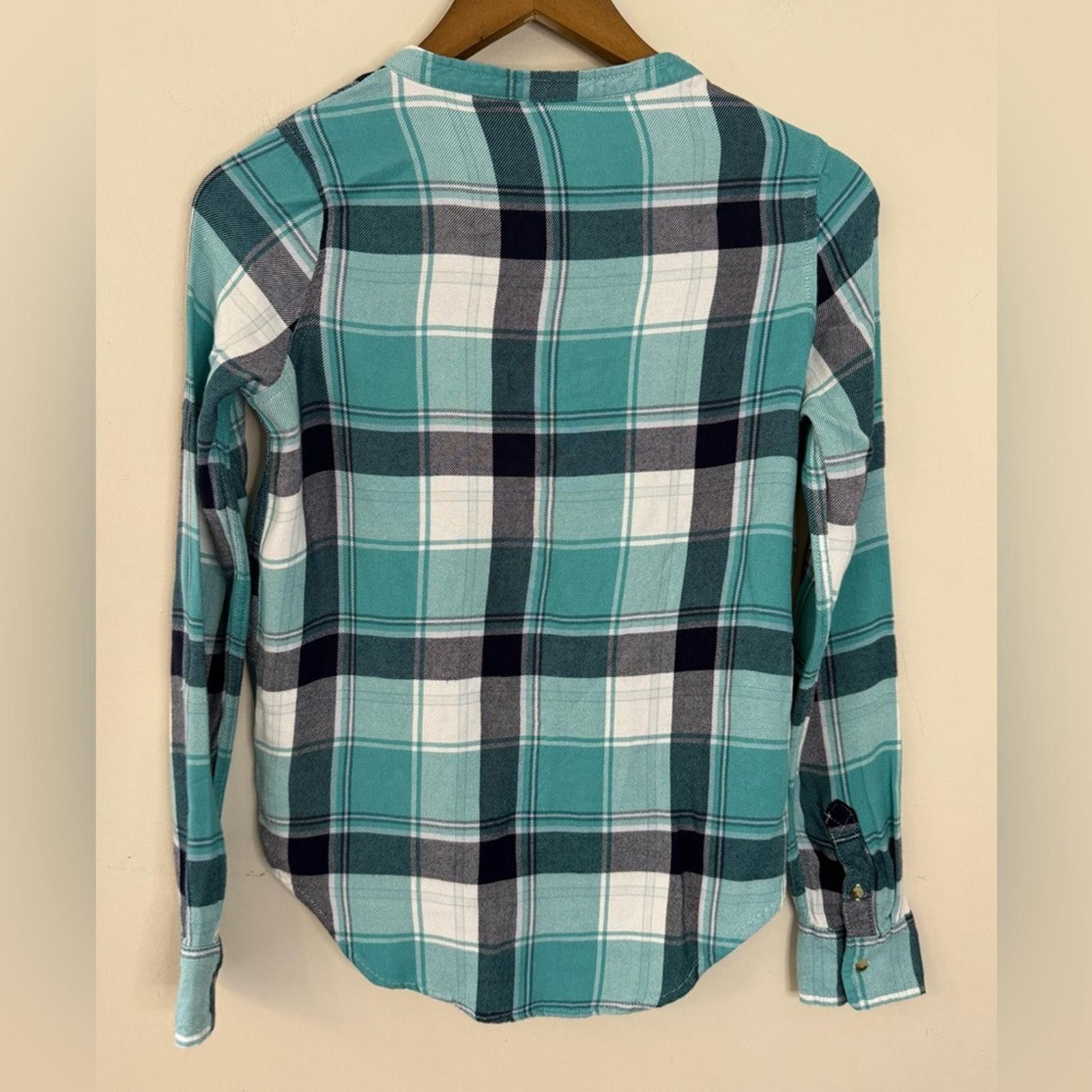 Aeropostale Aeropostale western plaid flannel lace up top SZ XS Size XS / US 0-2 / IT 36-38 - 2 Thumbnail