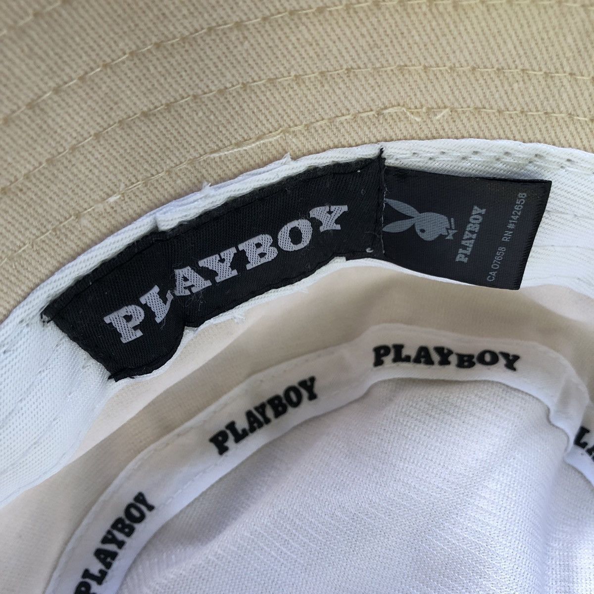 Playboy Playboy BucketHat Embroyed Logo BEIGE Onesize Size ONE SIZE - 8 Thumbnail