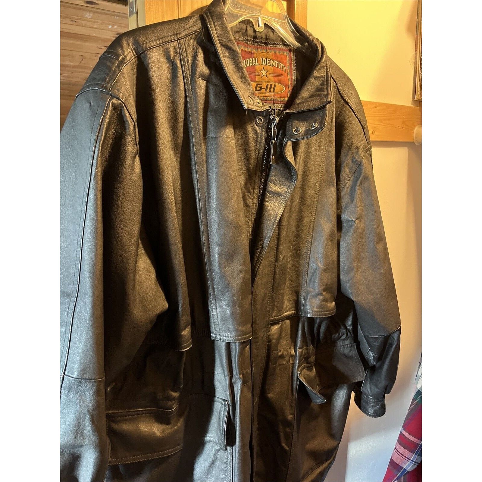 G-III Vintage Jacket Men’s 2X Black leather A2 G1 Global Identity Size US XXL / EU 58 / 5 - 8 Thumbnail
