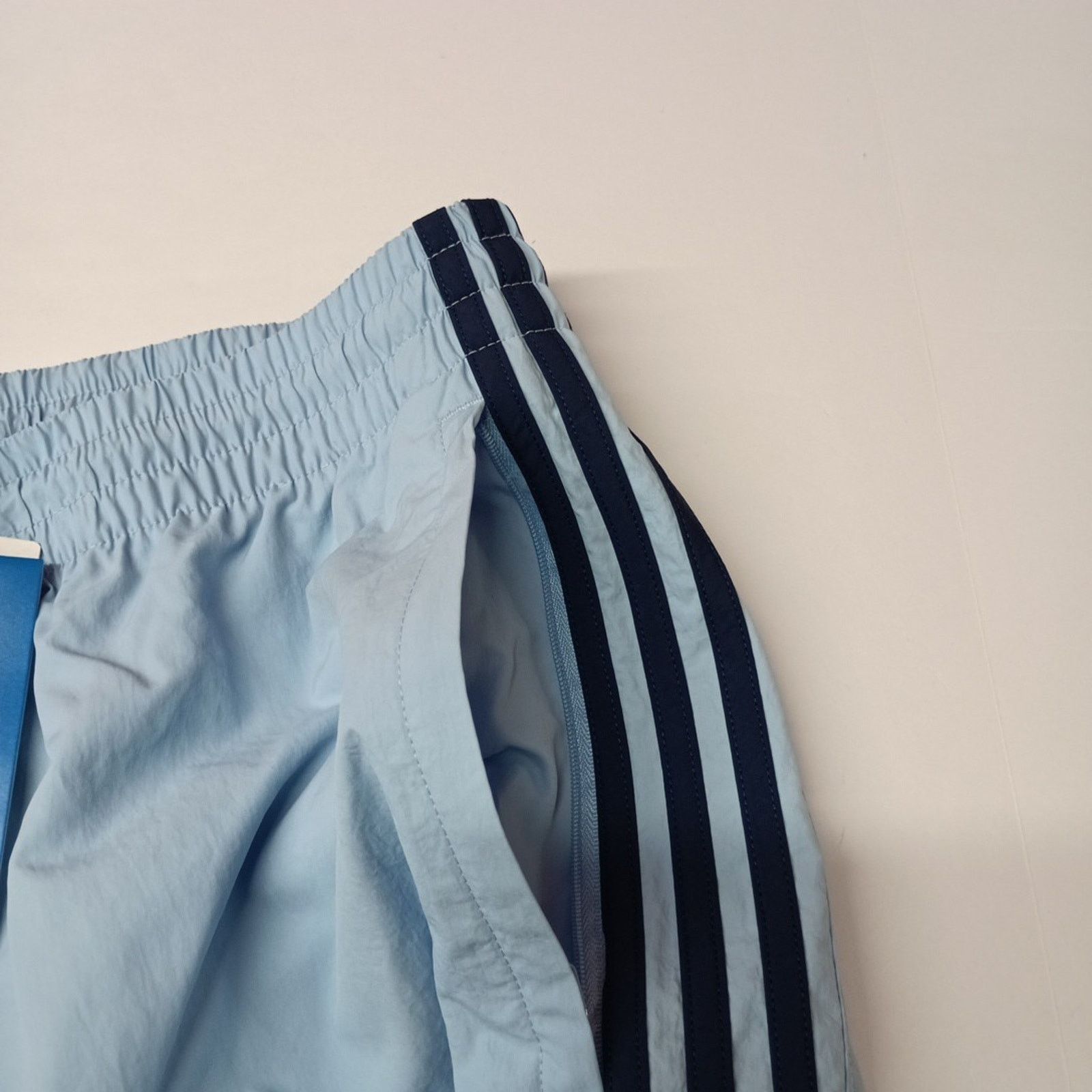 Adidas Adidas Men's Size 2XL Sprinter Shorts Sky Blue Zip Pockets Size US 40 / EU 56 - 3 Thumbnail