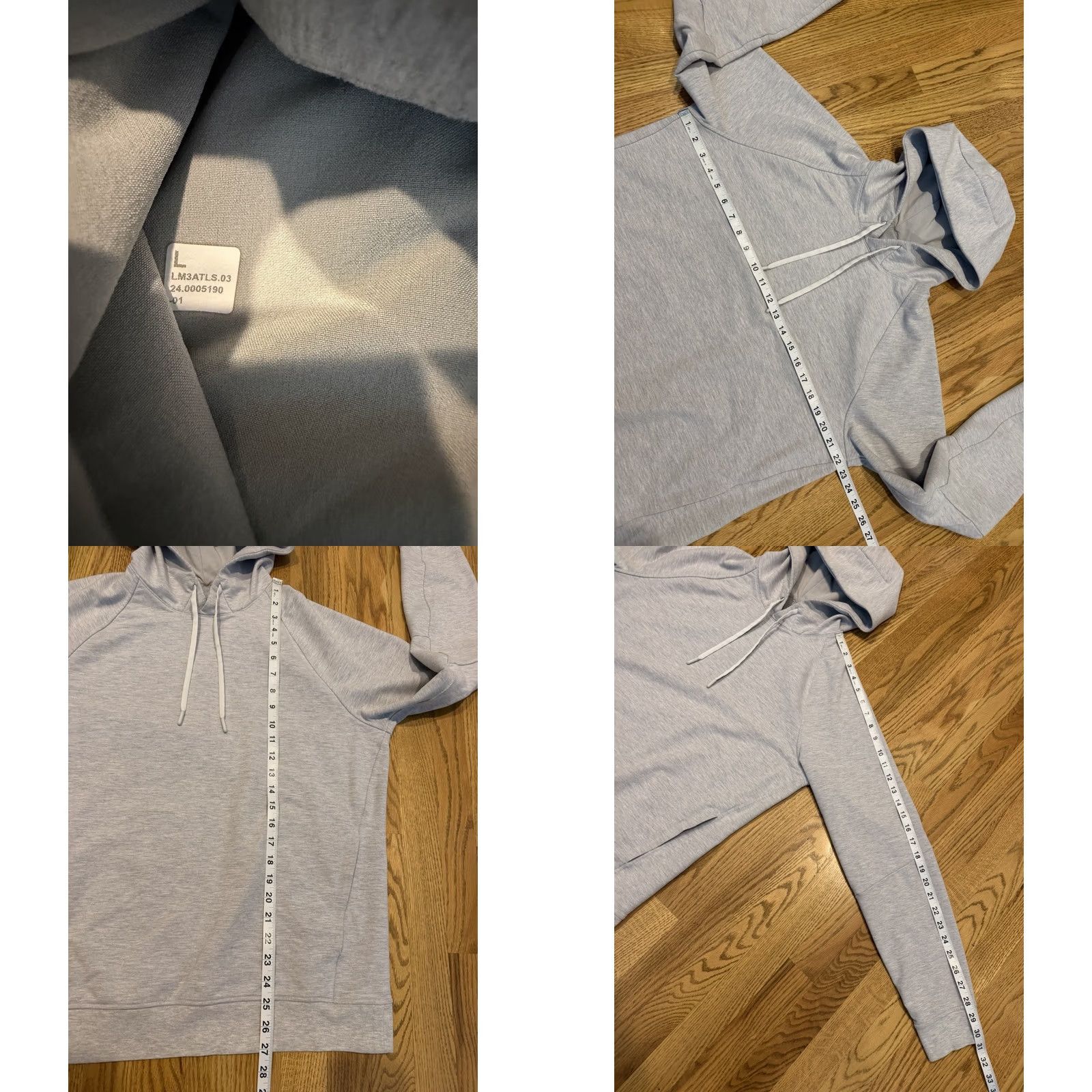 Lululemon Lululemon Hoodie Mens Large Gray Pullover - Urban City Sweatshirt Size US L / EU 52-54 / 3 - 8 Thumbnail