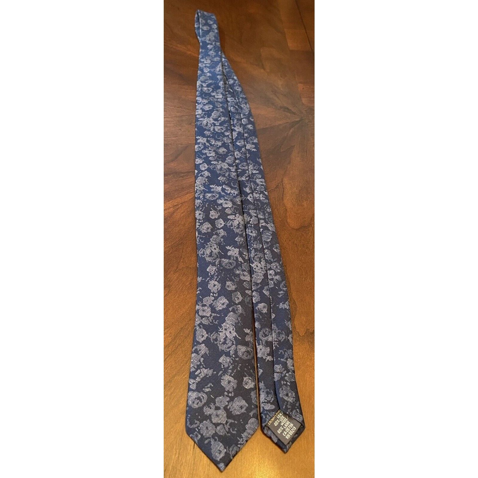 Other Tristan Blue 40% Silk 60% Wool Men’s Neck Tie Made In China Size ONE SIZE - 3 Thumbnail