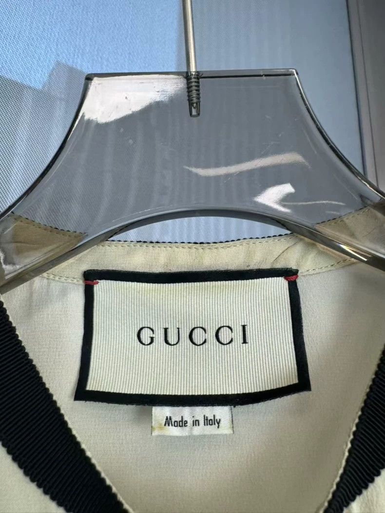 Gucci Gucci White mulberry silk bow short sleeves 2501-Nextarrow Size US XXS / EU 40 - 3 Thumbnail