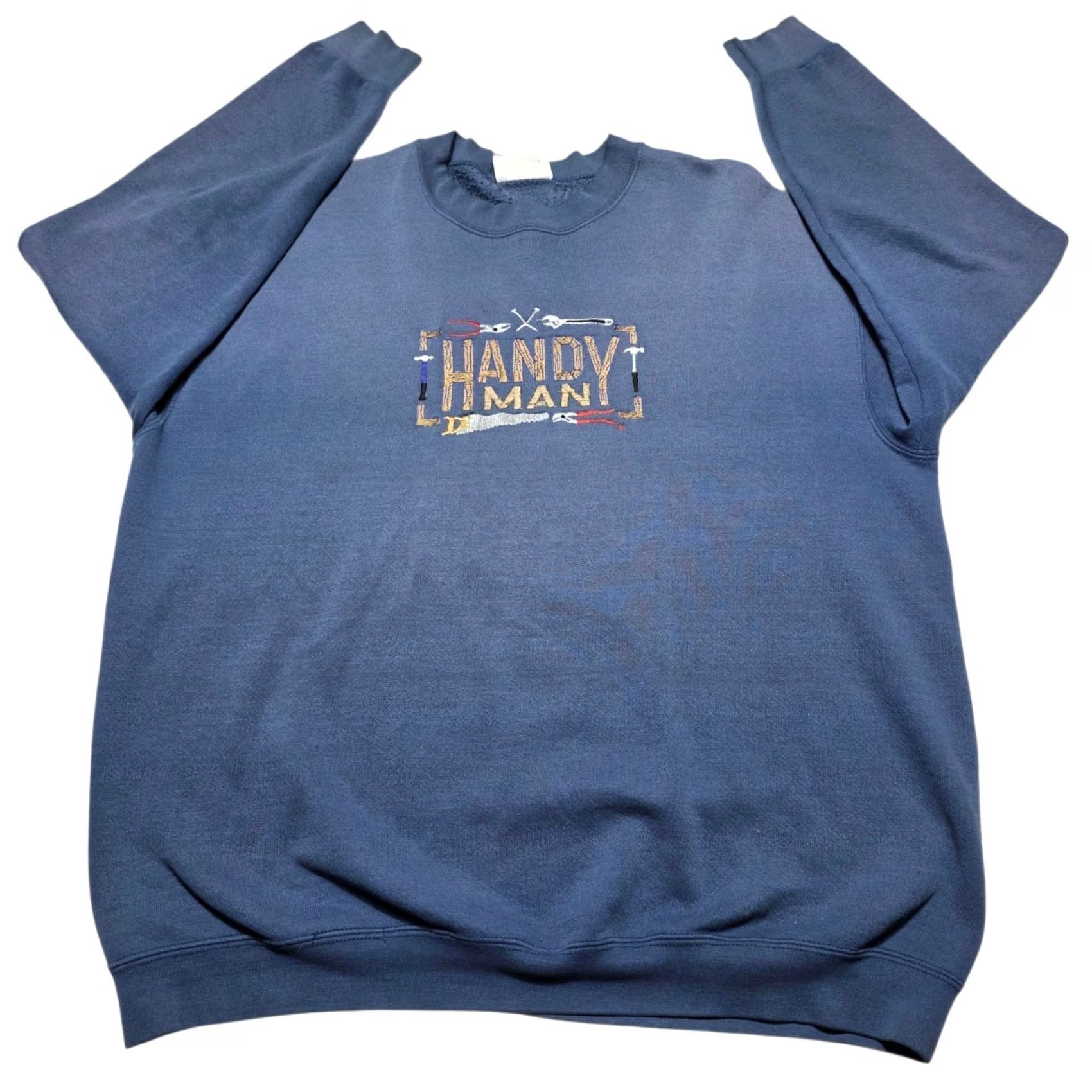 Lee VINTAGE Handyman Embroidered Tools Sweatshirt Men's XL Lee Heavyweight USA Size US XL / EU 56 / 4 - 2 Thumbnail