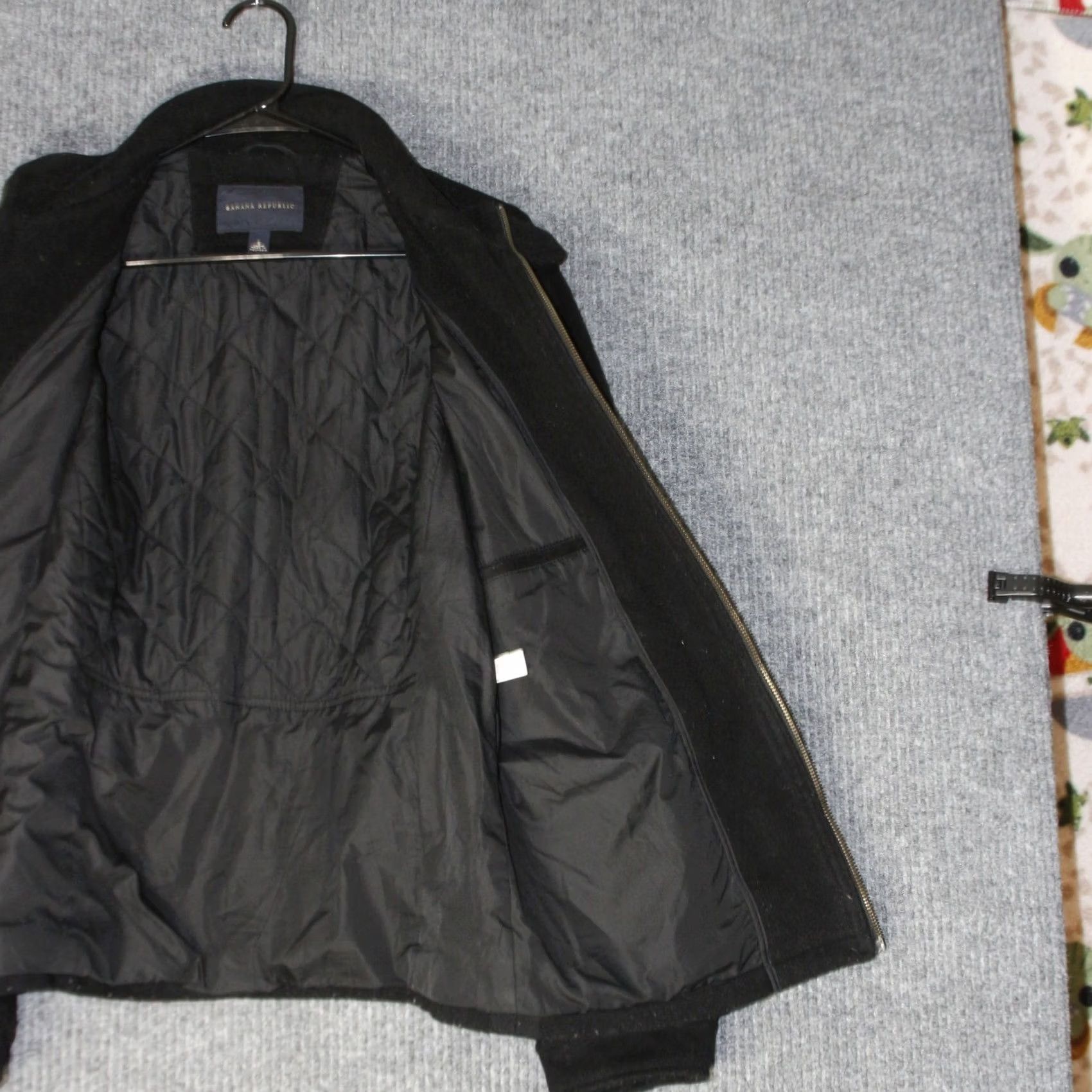 Banana Republic Banana Republic Wool Blend Field Jacket Mens S Black Full Zip Quilted Lining Jacket Size US S / EU 44-46 / 1 - 3 Thumbnail