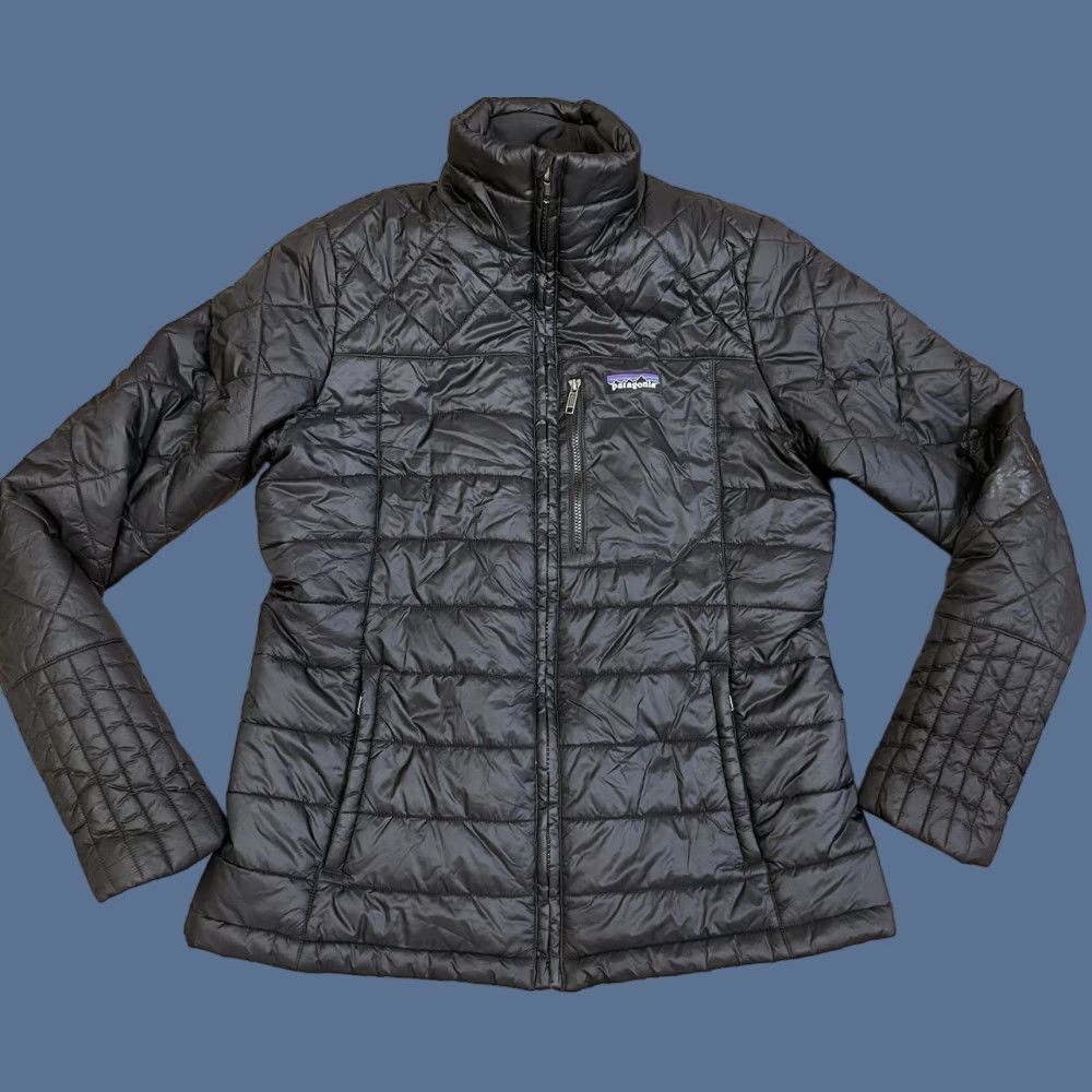 Patagonia PATAGONIA Womens Puffer Jacket Insulated Lightweight Coat M Black Nylon Polyester Zip Quilted Pockets Logo corn depot? Size M / US 6-8 / IT 42-44 - 1 Thumbnail