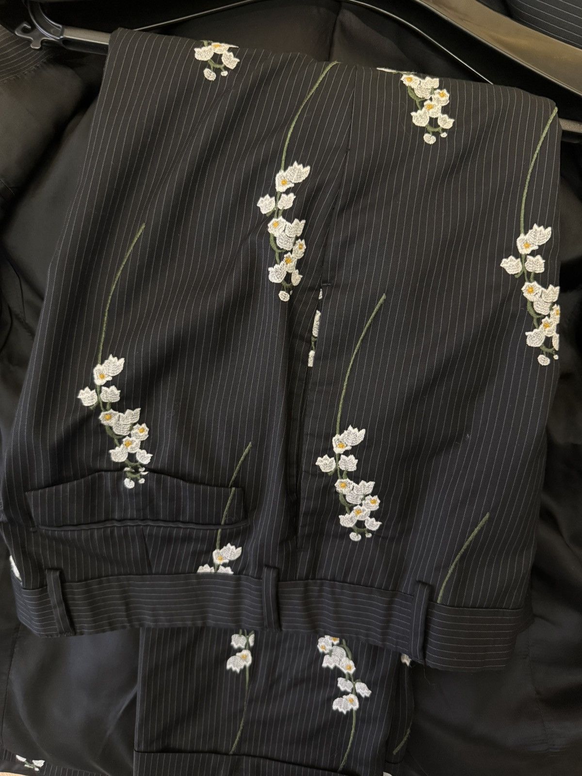 Dior Dior FW14 lily of Valley embroidery blazer suit Size 44R - 4 Thumbnail