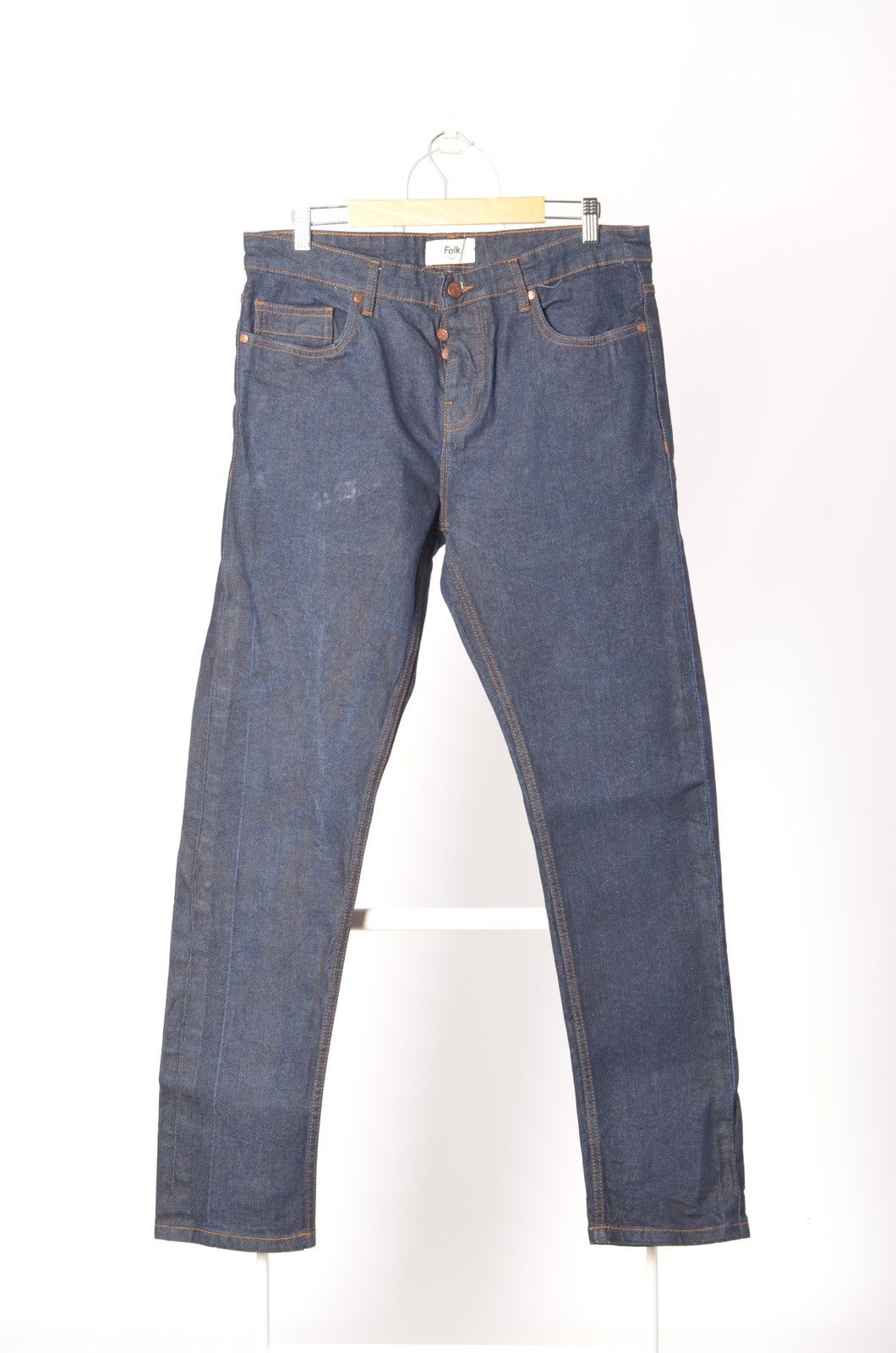 Folk × Japanese Brand FOLK Selvedge Denim Pants size 36 fits 34 Size US 36 / EU 52 - 3 Thumbnail