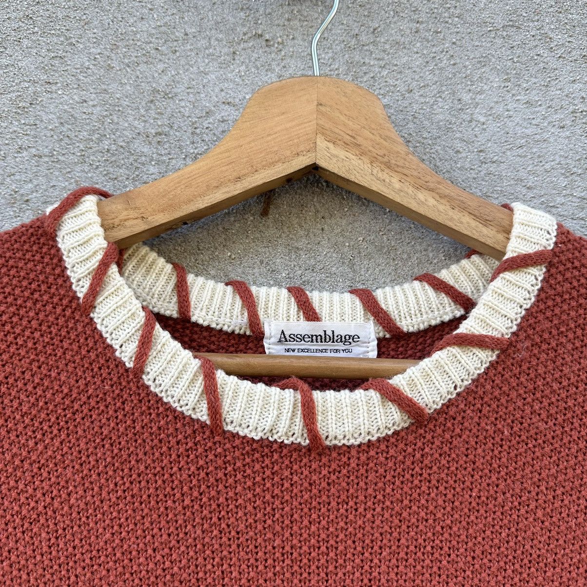 Aran Isles Knitwear × Assembly New York × Japanese Brand ASSEMBLAGE Japanese Brand Knit Pullover Sweater Size US S / EU 44-46 / 1 - 6 Thumbnail