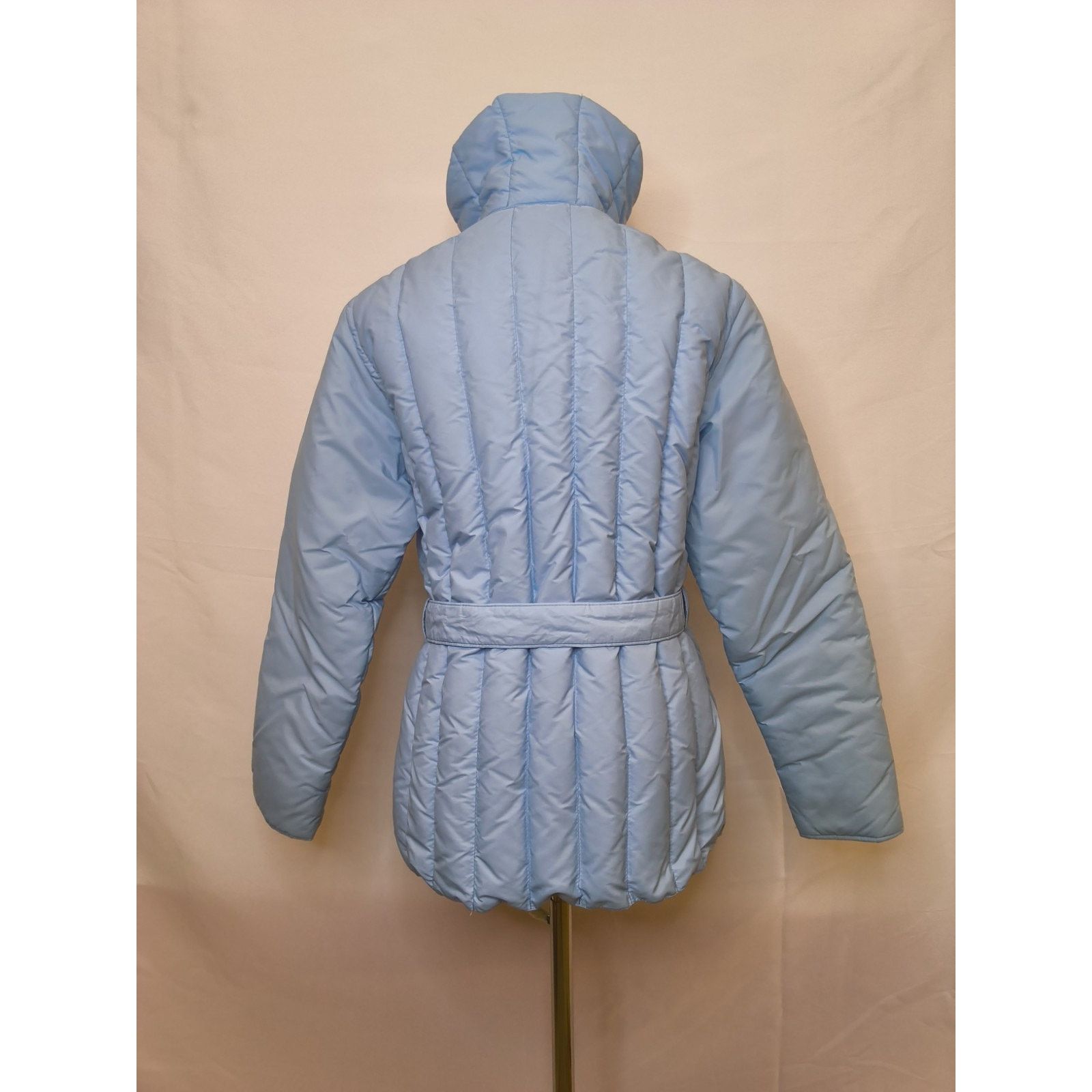Other Sportscaster Down Blend Belted Ski Jacket Women's L Blue VTG Size L / US 10 / IT 46 - 6 Thumbnail