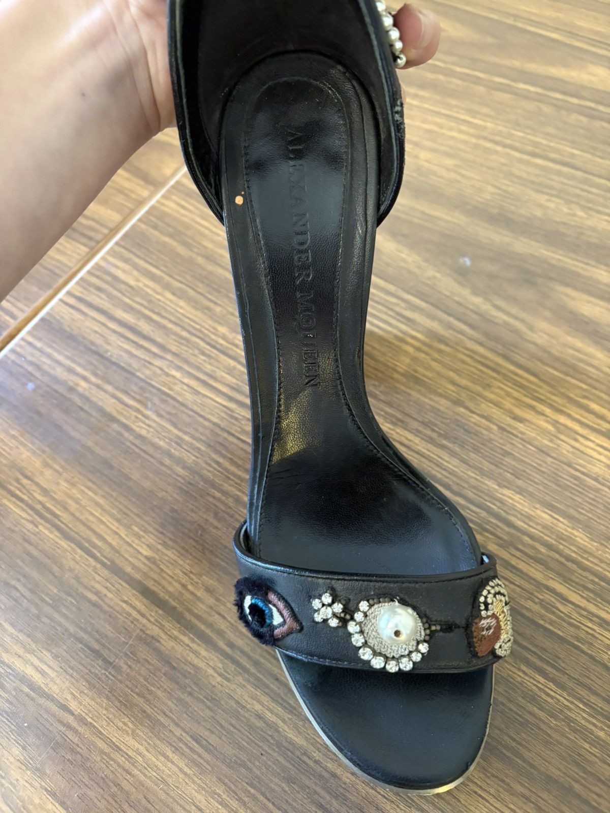 Alexander McQueen Rare Alexander McQueen Embroidered Obsession Heels Size US 8.5 / IT 38.5 - 11 Thumbnail