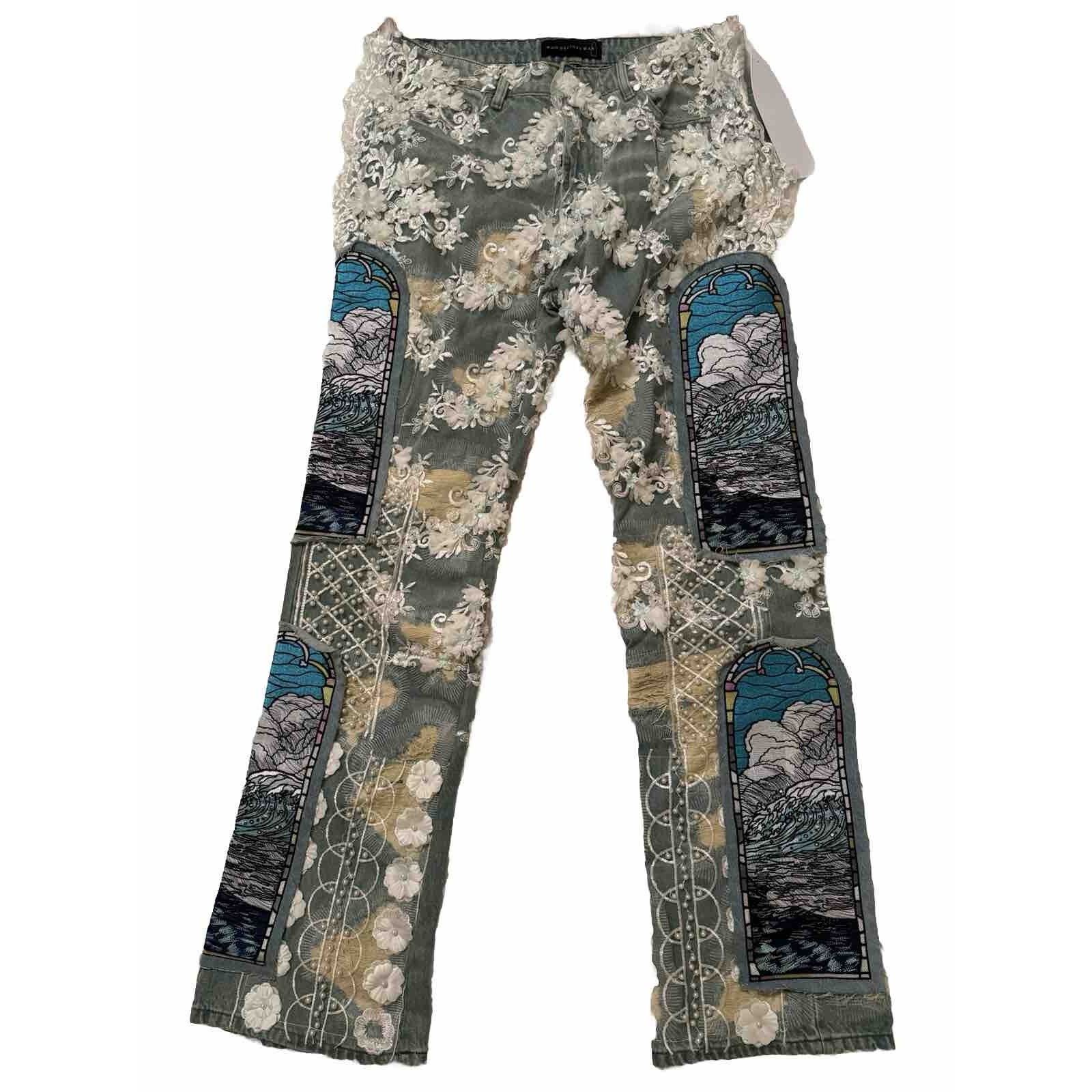 Who Decides War Who Decides War New Jemotts Altar Fusion Denim Jeans 36 Size US 36 / EU 52 - 1 Thumbnail
