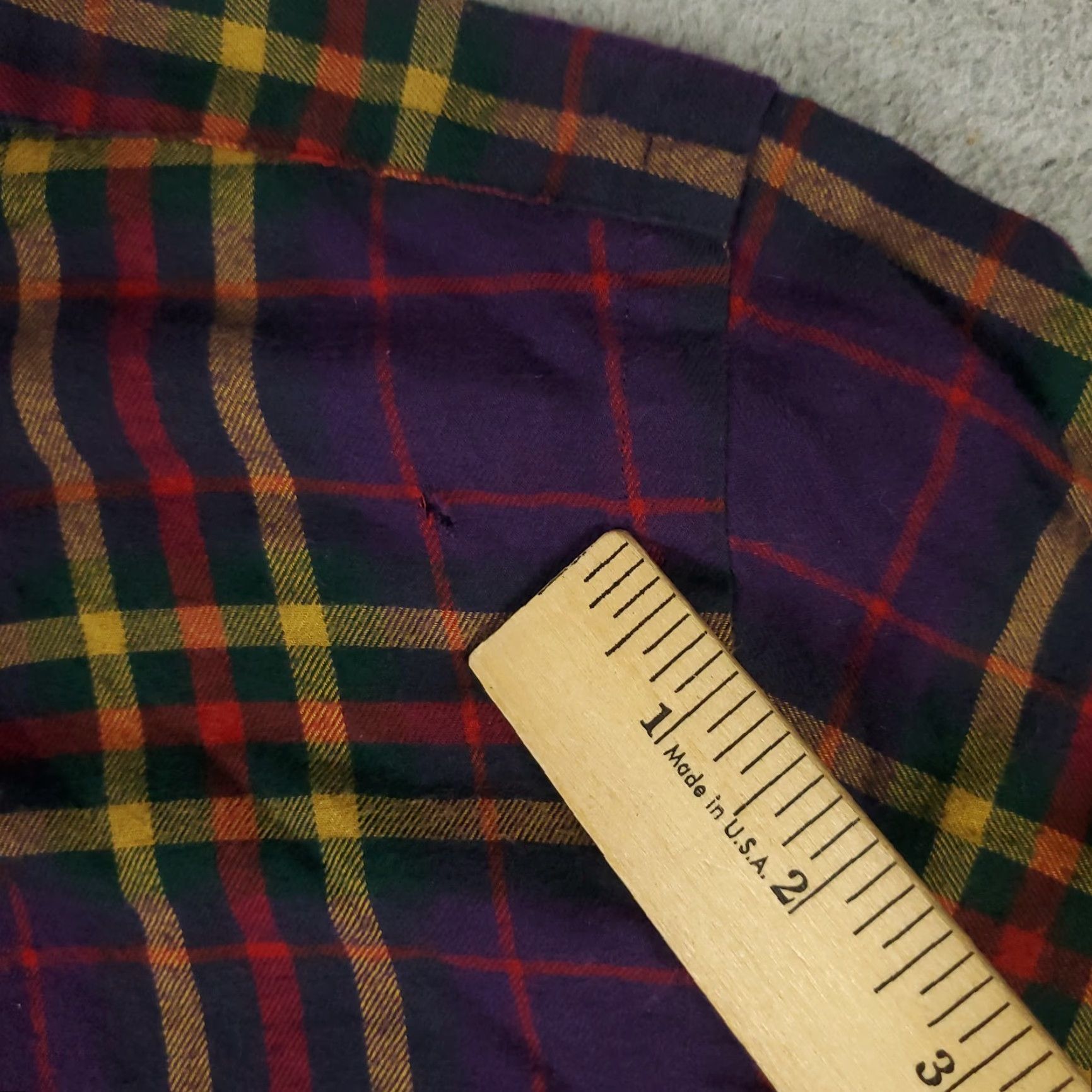 Ralph Lauren Ralph Lauren Shirt Mens Big & Tall 2XB Purple Plaid Button-Up Long Sleeve Damaged Damaged Size US XXL / EU 58 / 5 - 4 Thumbnail