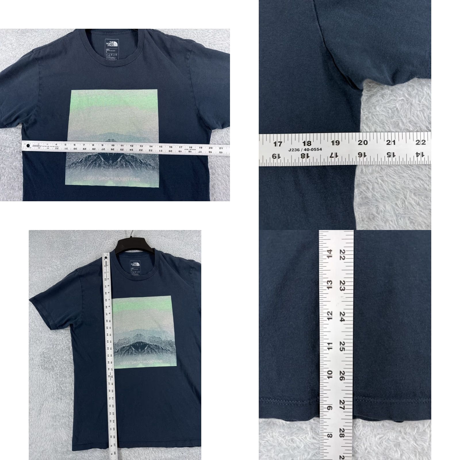 The North Face The North Face Shirt Men Large Black Short Sleeve Crew Cotton Smokey Mountains Size US L / EU 52-54 / 3 - 8 Thumbnail