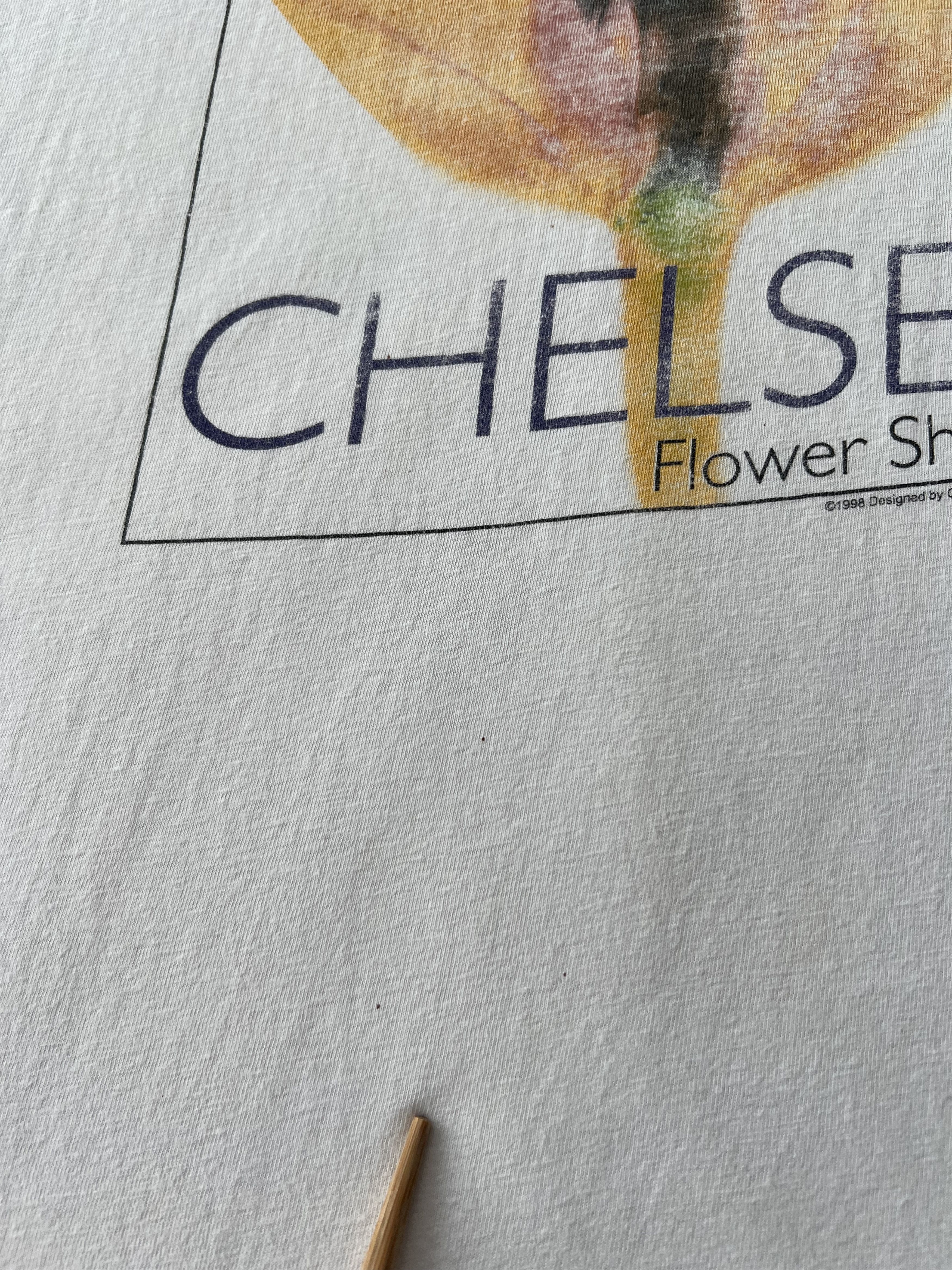 Arts & Science Vintage 1998 Chelsea Flower Show 98 Garden Art White T-shirt Size US XL / EU 56 / 4 - 7 Thumbnail
