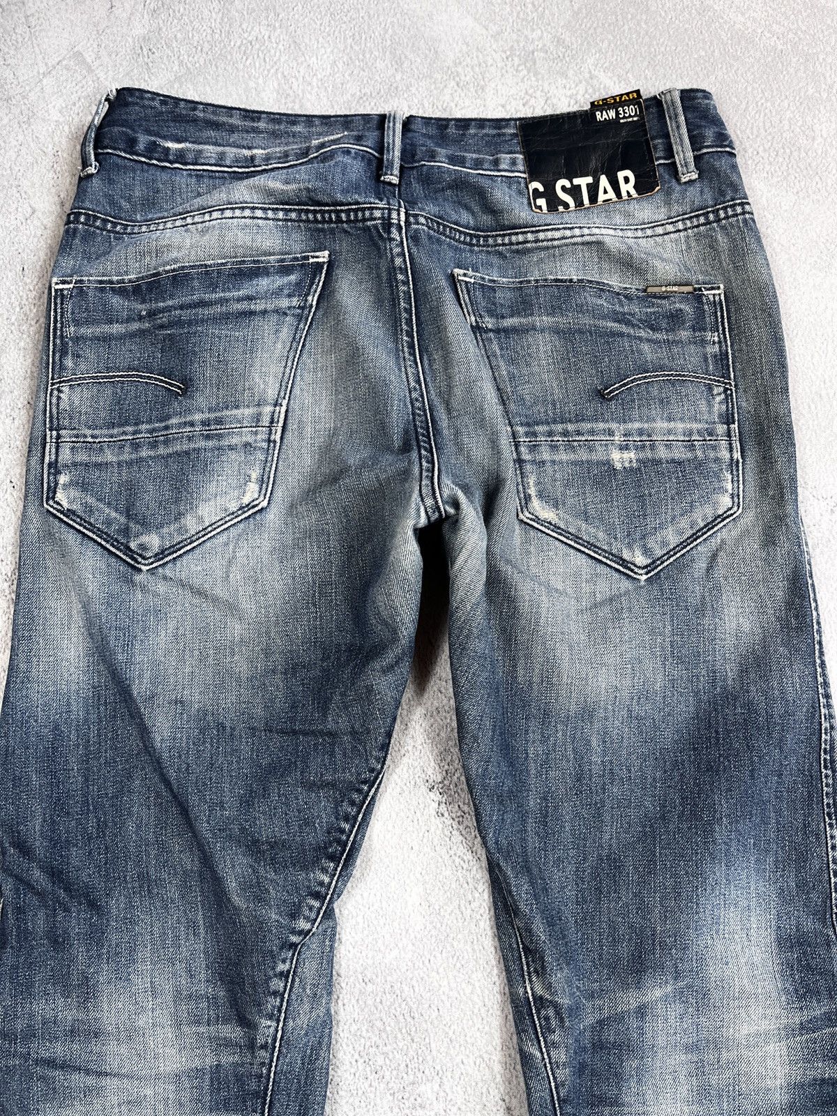 G-Star × Vintage Vintage Y2K G-star RAW 3D Low faded denim jeans size 28 Size 28" / US 6 / IT 42 - 2 Thumbnail