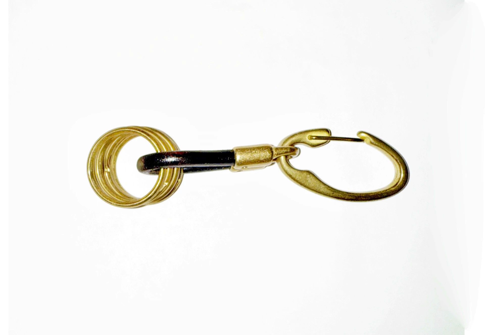 Yohji Yamamoto Yohji Yamamoto Pour Homme Brass Keychain Horween Leather 5 Size ONE SIZE - 3 Thumbnail