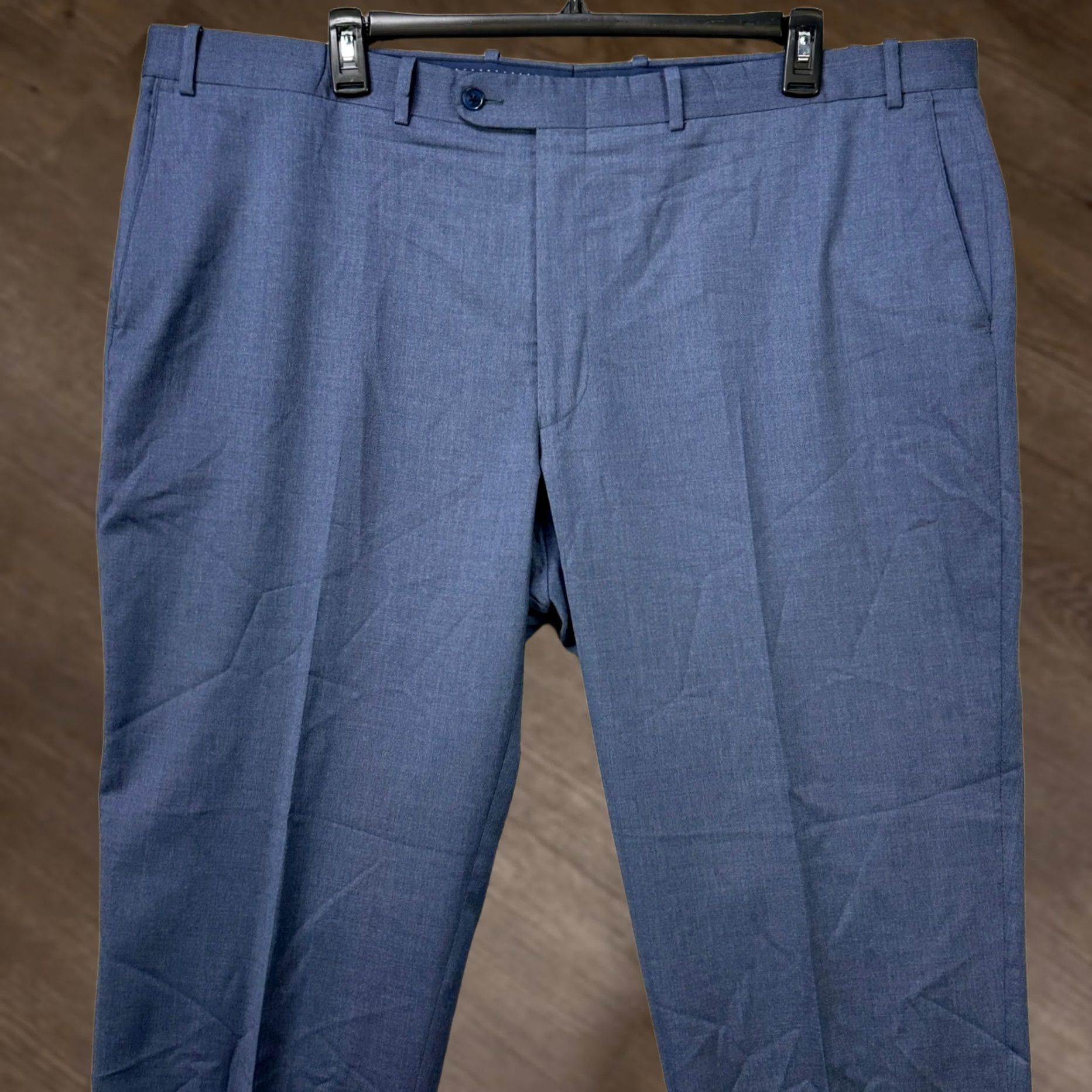 Peter Millar Peter Millar Wool Blend Pants Dress Mens 46X27 Blue Flat Front Regular Stretch Pants Mens 46X27 Blue Flat Front Regular Stretch Size US 30 / EU 46 - 1 Thumbnail