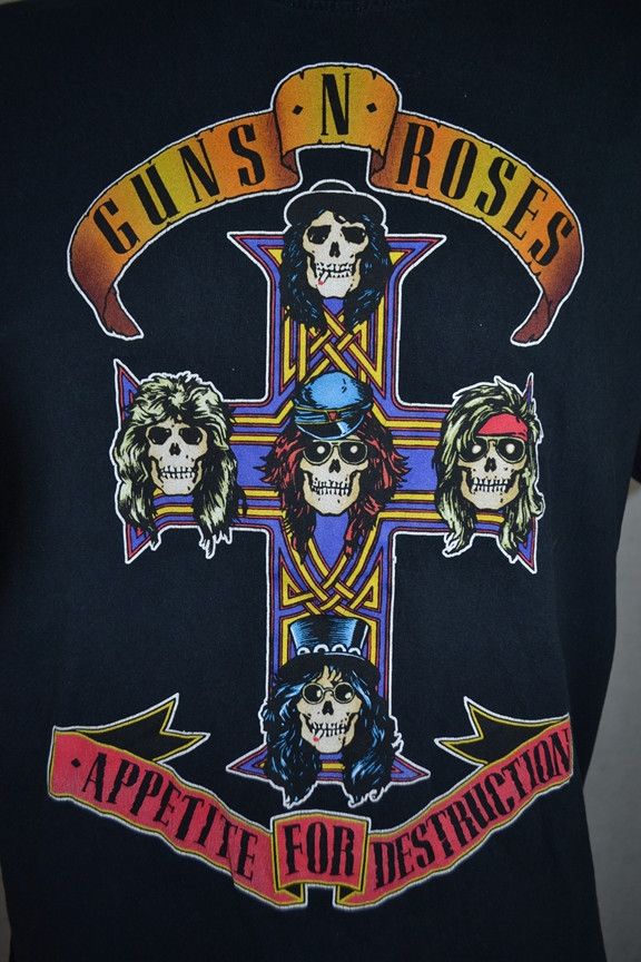 Band Tees × Guns N' Roses × Vintage GUNS N ROSES Appetite for Destruction t-shirt L Size L / US 10 / IT 46 - 6 Thumbnail