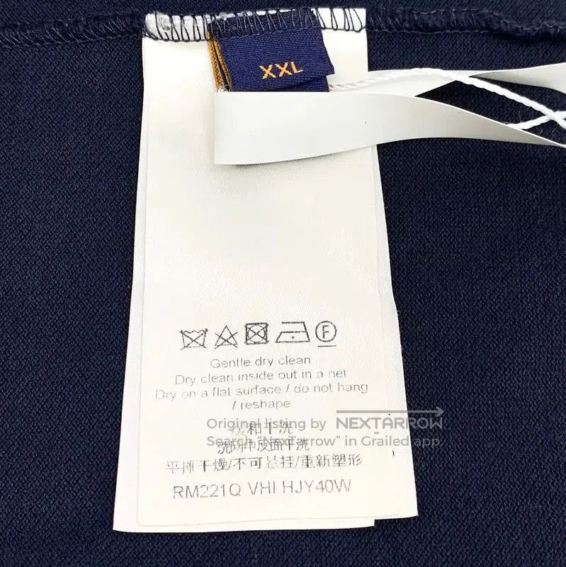 Louis Vuitton Louis Vuitton Blue Cotton XXL Men's T-Shirt . Size US XXL / EU 58 / 5 - 7 Thumbnail