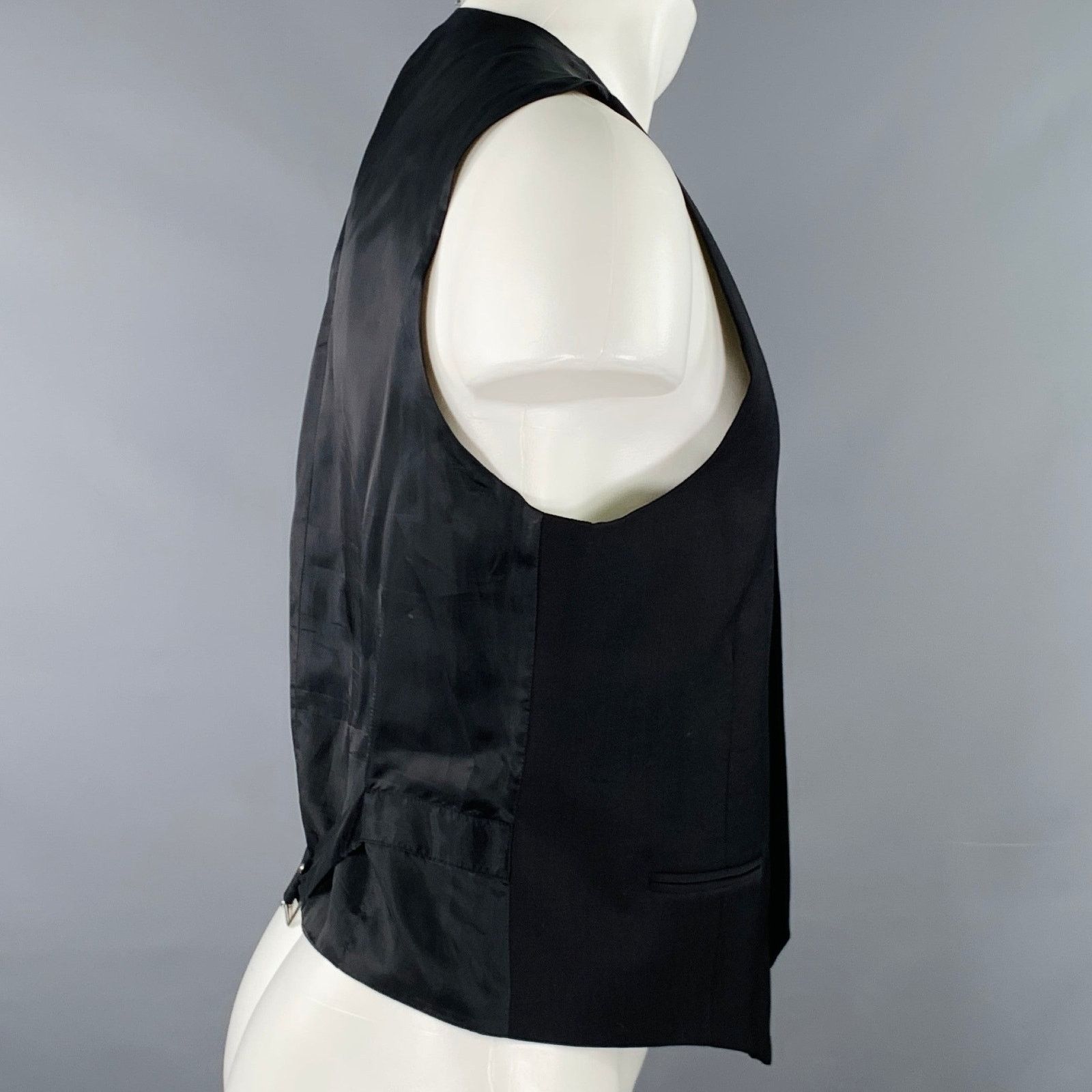 J.Lindeberg J.LINDEBERG Size M Black Single Breasted Vest Size 38R - 2 Thumbnail