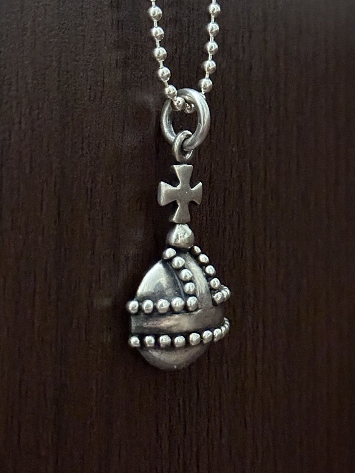 Patrick Cox Nana Style Patrik Cox Orb “Globus Cruciger”925 Pendant Chain Size ONE SIZE - 2 Thumbnail