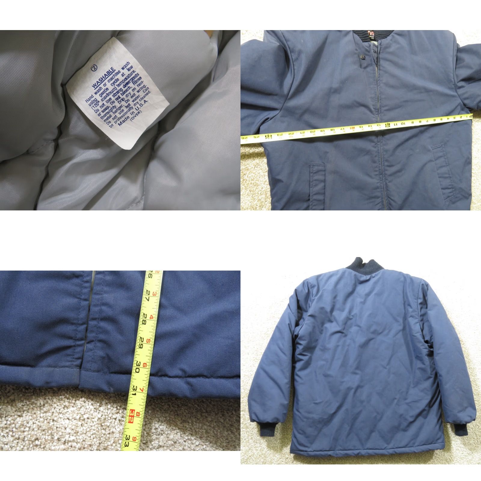 Vintage VINTAGE West Wind Jacket XL Mens Nylon Quilted Lined Buccaneer Blue - W Size US XL / EU 56 / 4 - 8 Thumbnail