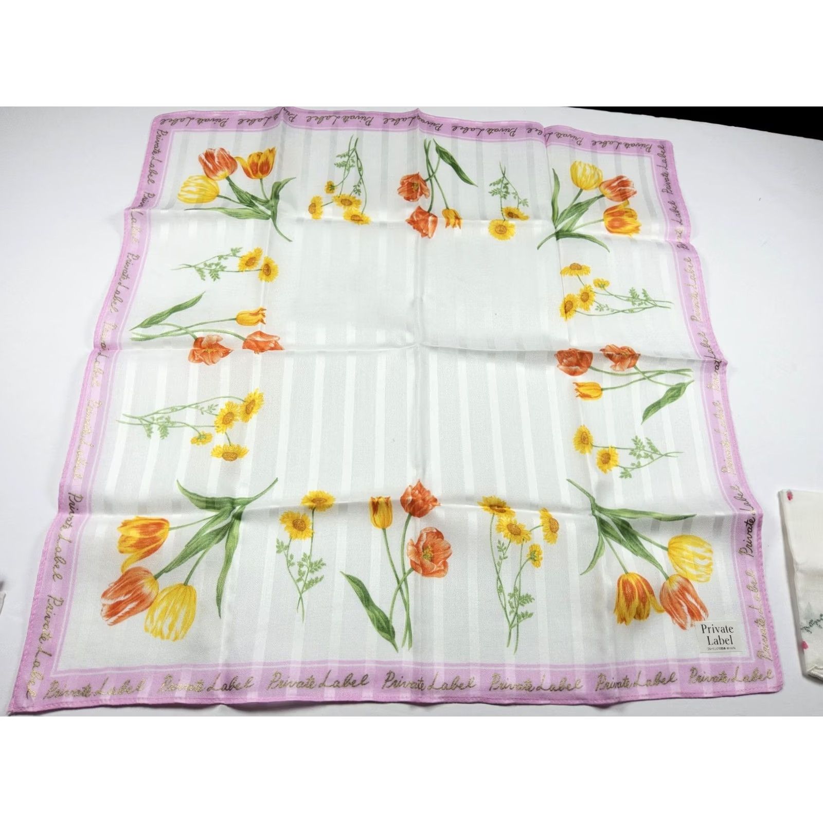 Vintage Private Label Handkerchief Neckerchief Bandana Scarf Cotton Floral Lot Of 4 Size ONE SIZE - 4 Thumbnail