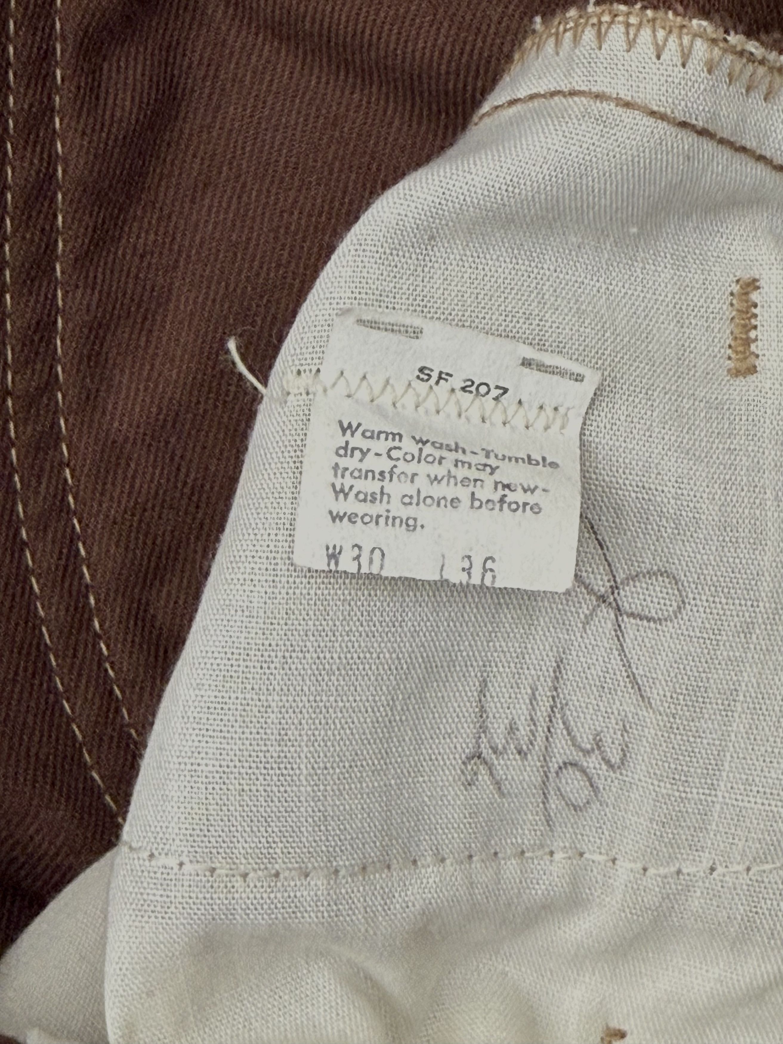 Levi's Vintage 70s Levi’s Flare Jeans – Brown Lowcut Size US 29 - 7 Thumbnail