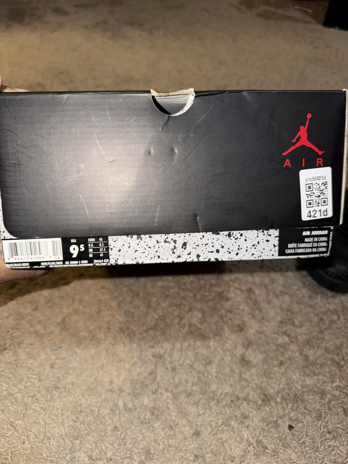Jordan Brand Air Jordan 6 Retro ‘Black Cat’ Size US 9.5 / EU 42-43 - 7 Thumbnail
