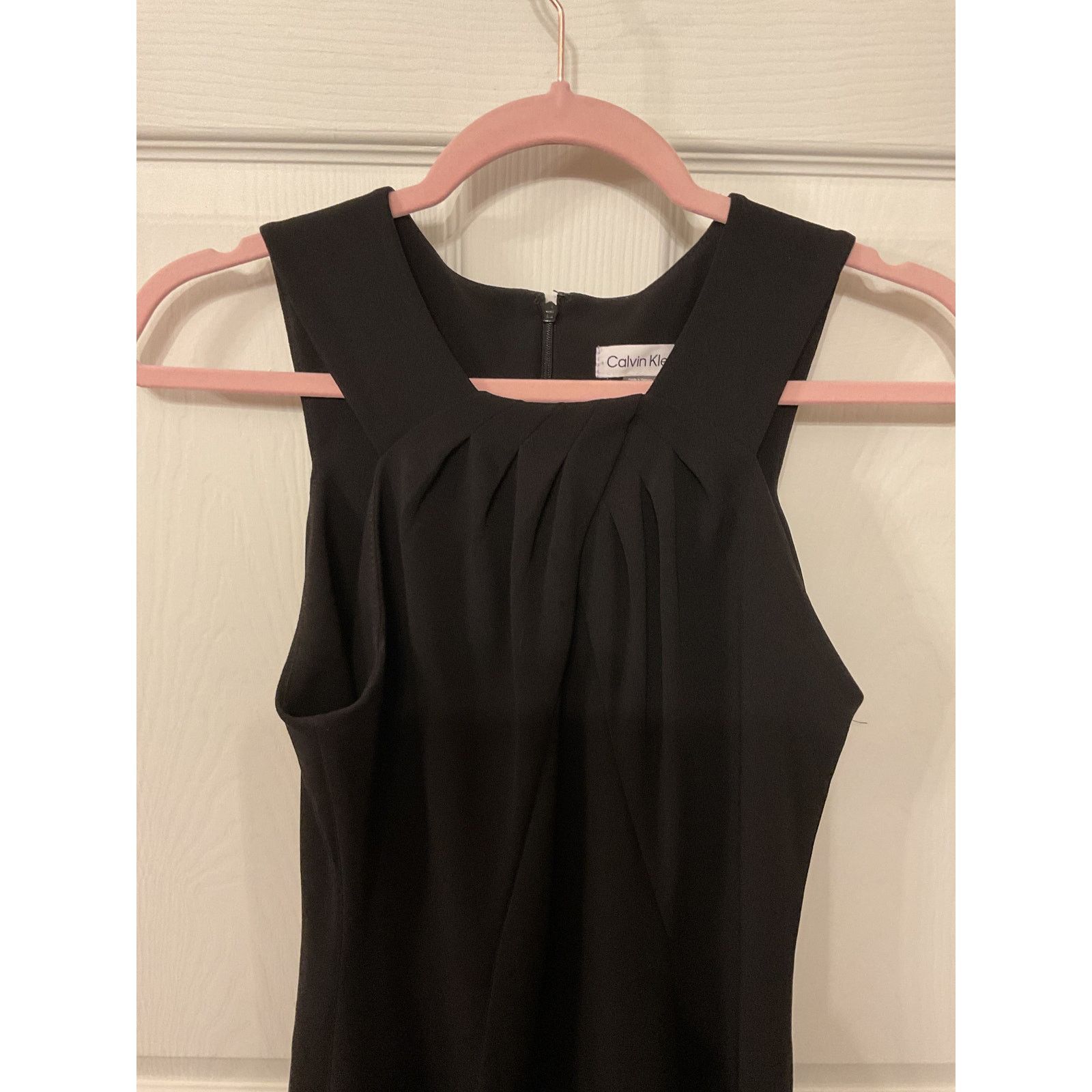 Calvin Klein Calvin Klein Black Sheath Workwear Sleeveless Dress, 6 Size M / US 6-8 / IT 42-44 - 2 Thumbnail