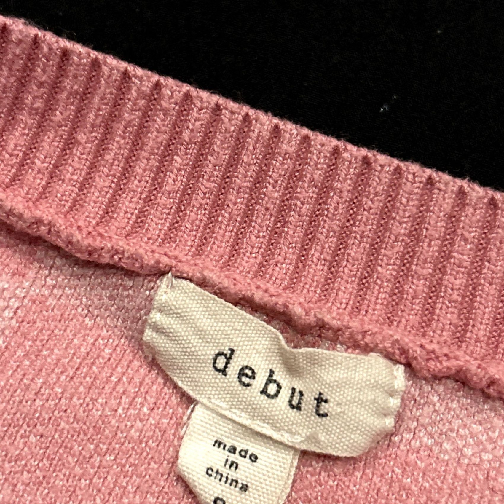 Pinko VINTAGE Debut Sweater Long Sleeve Women’s PINK Cropped Bow Small A40 Size L / US 10 / IT 46 - 2 Thumbnail