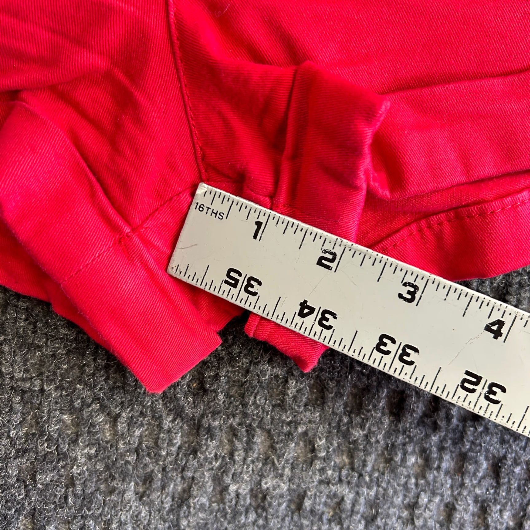 Abercrombie & Fitch VINTAGE Abercrombie & Fitch Womens Chino Shorts Red Belted Cuffed 8 29 90s Y2K Boots? Size 30" / US 8 / IT 44 - 5 Thumbnail