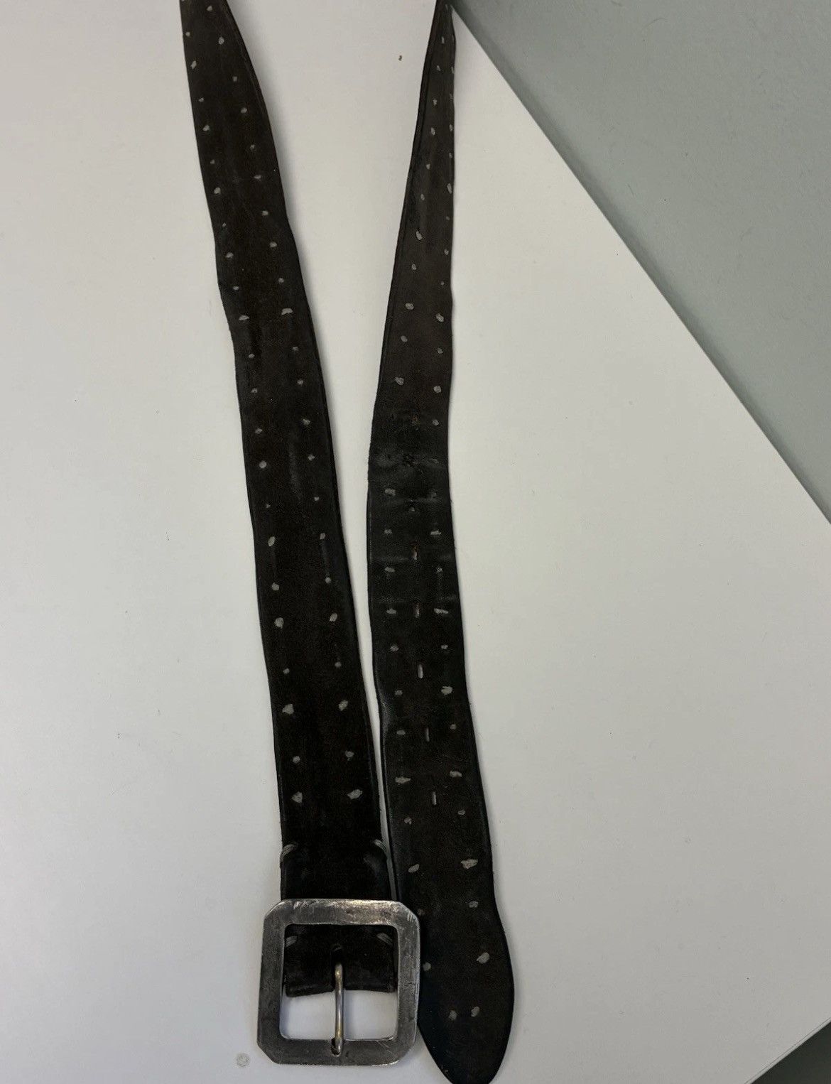 John Varvatos Suede Knotted Belt 36 Size 36 - 8 Thumbnail