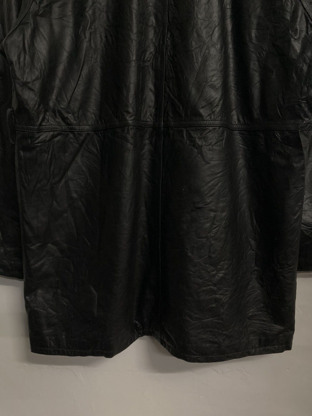 Genuine Leather Vintage Castelbajac Long Leather Jacket Size L Size US L / EU 52-54 / 3 - 13 Thumbnail