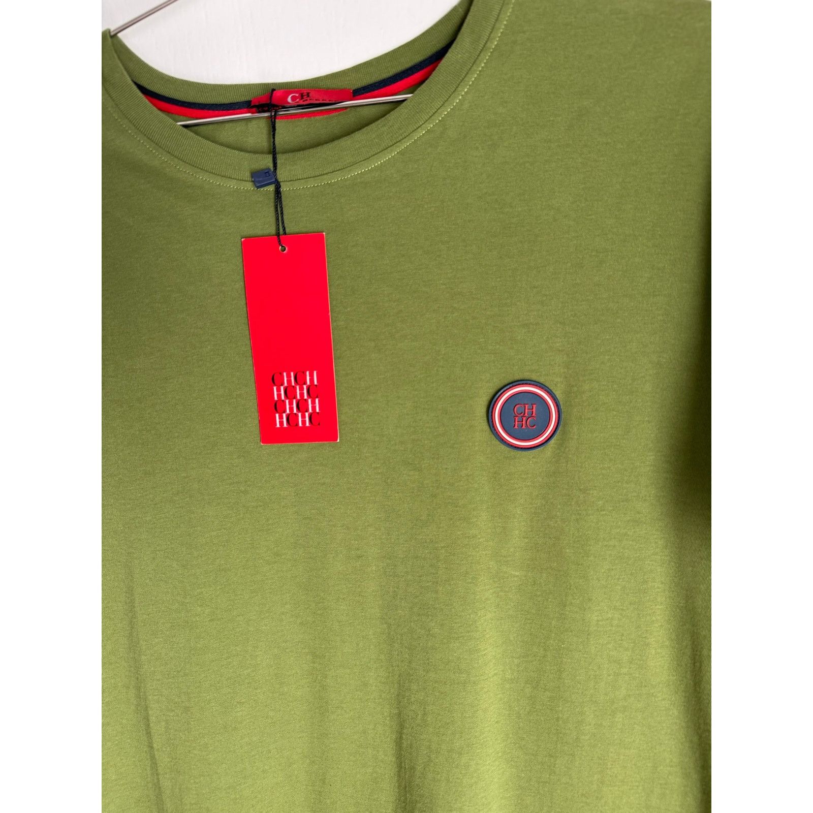 Carolina Herrera New Carolina Herrera Logo Cotton T-Shirt Green Mens Size L Size US L / EU 52-54 / 3 - 5 Thumbnail