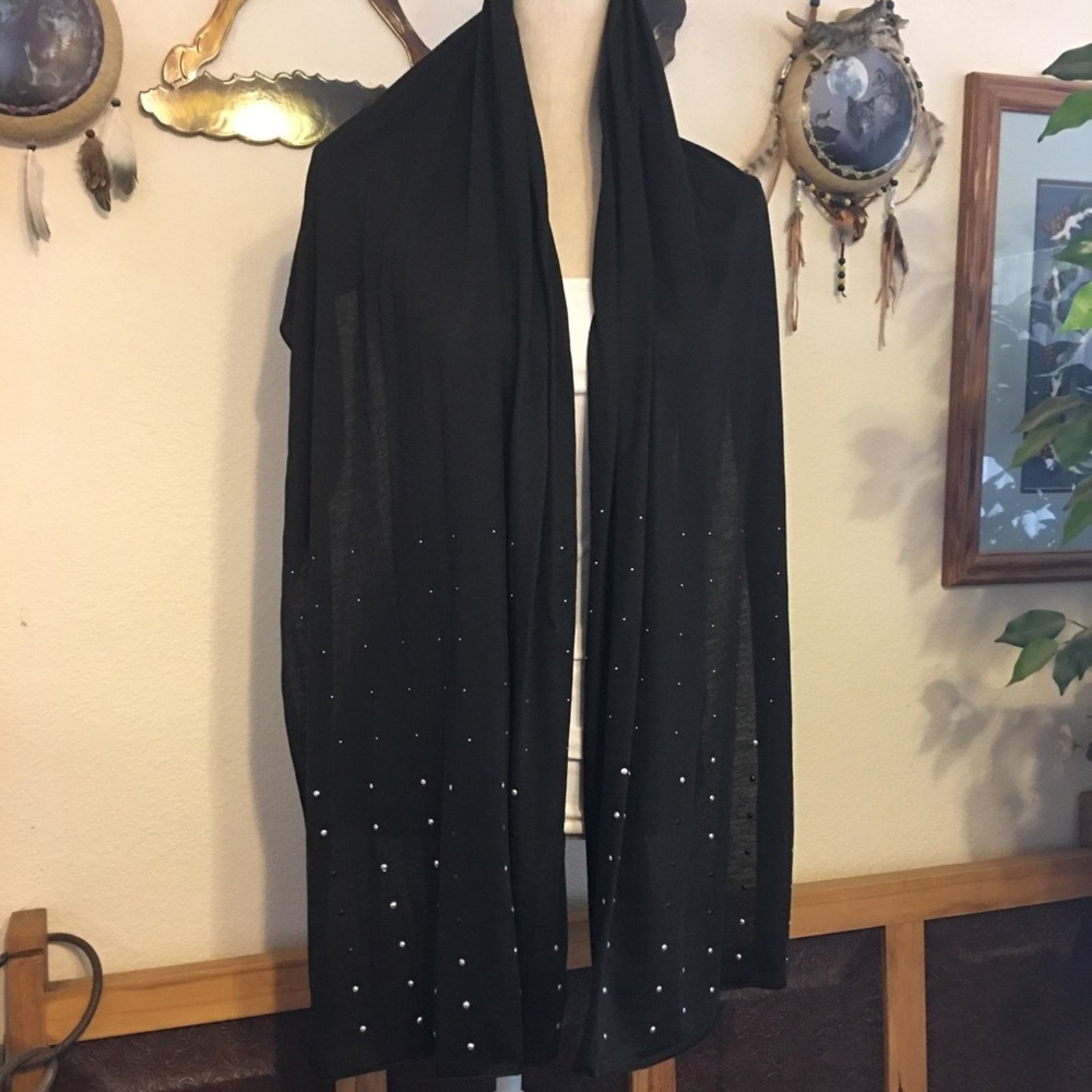 Other dazzle black studded scarf wrap sash belt Size ONE SIZE - 5 Thumbnail