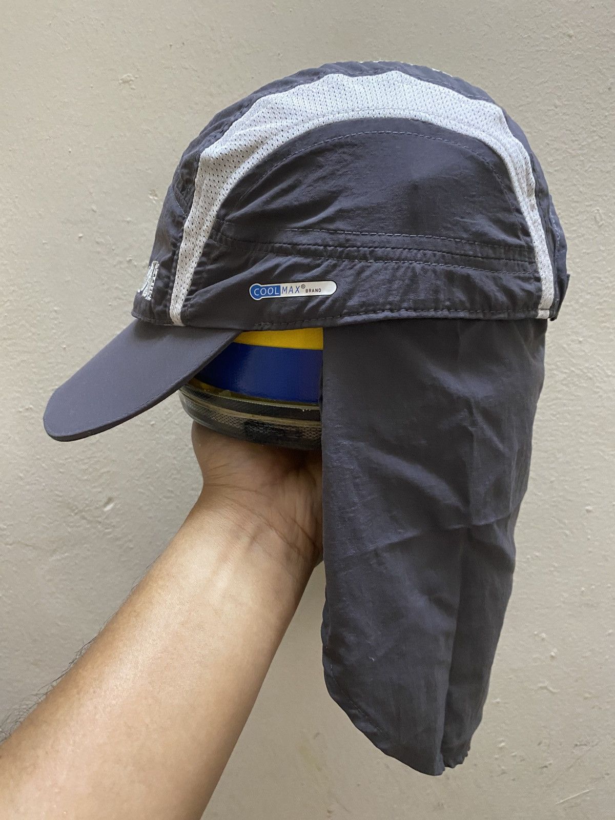 Vintage Millet Outdoor 5 Pane Cap with detachable cover neck Size ONE SIZE - 6 Thumbnail